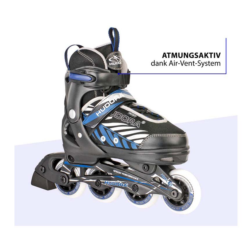 Hudora Skeelers Leon Blauw Black, velikost 37-40