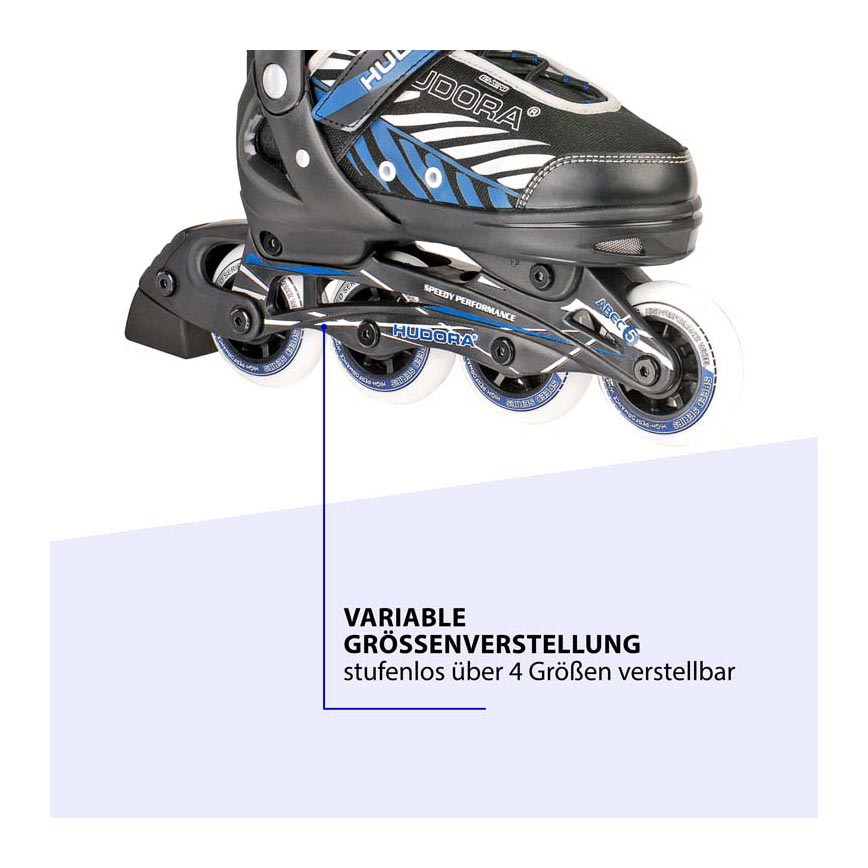 Hudora Skeelers Leon Blauw Black, velikost 37-40