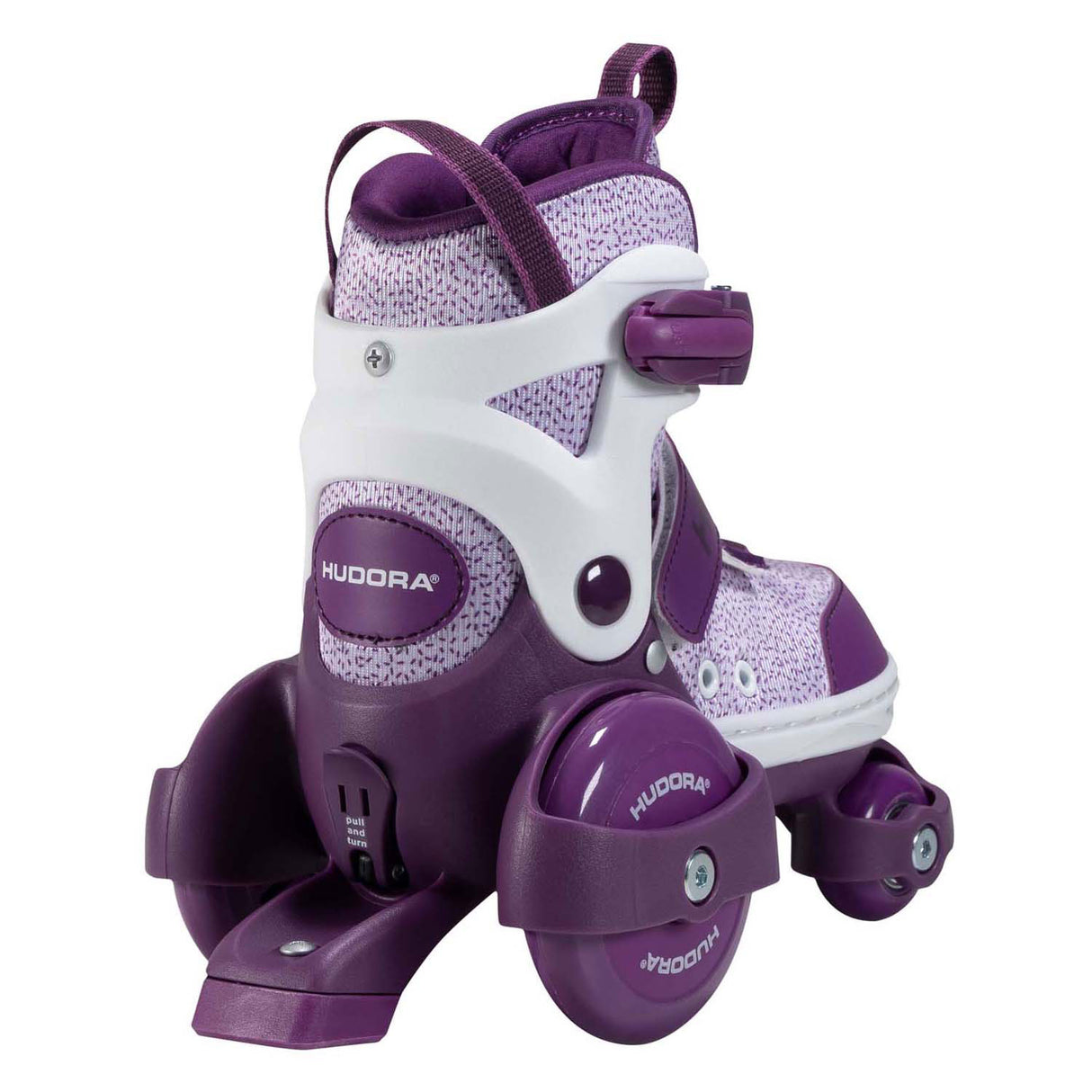 Patines Hudora mi primer quad morado, talla 26-29