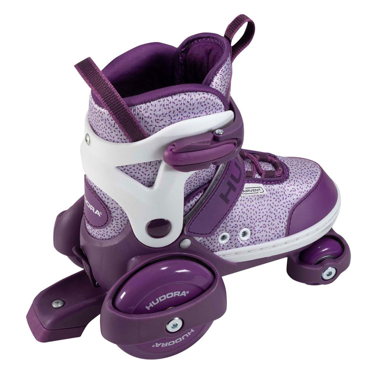 Patines Hudora mi primer quad morado, talla 26-29