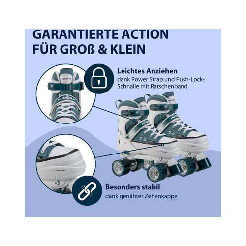 Tenisky na kolečkové brusle Hudora půlnoční, velikost 36