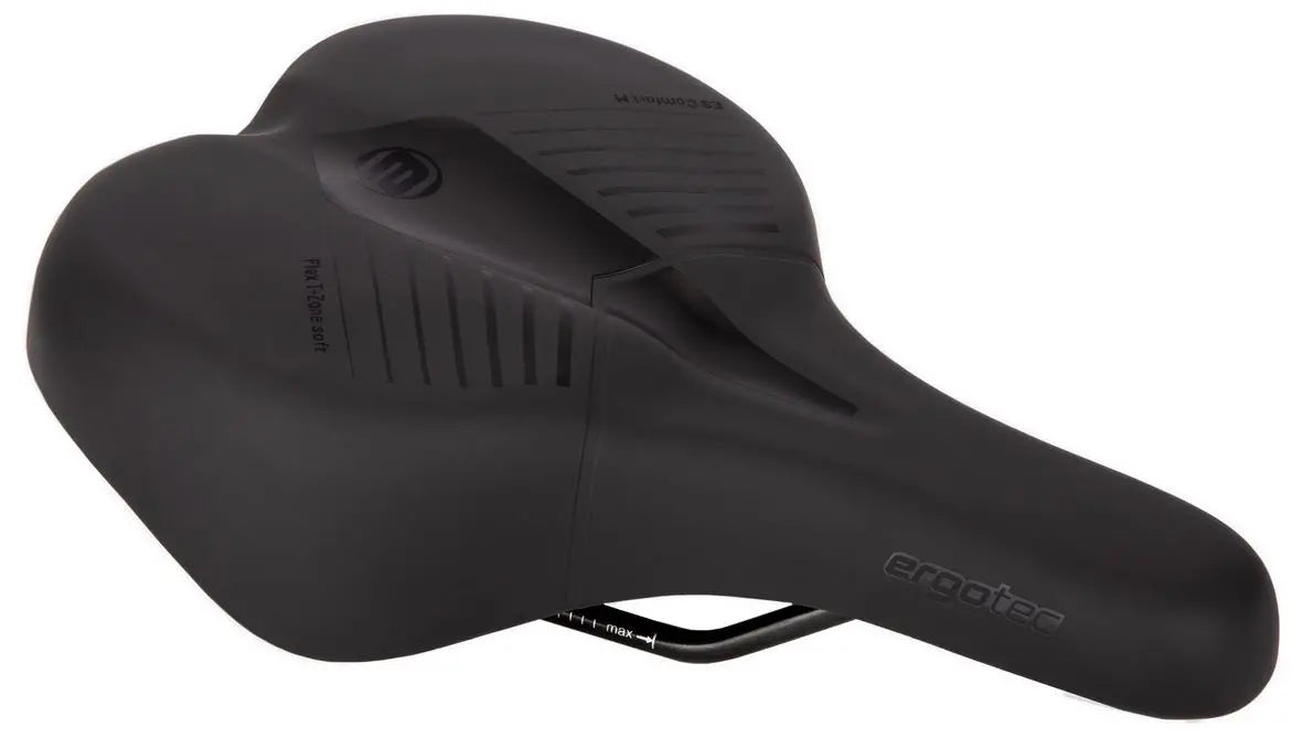 Ergotec , sattel comfort l, comfort damen, leder braun