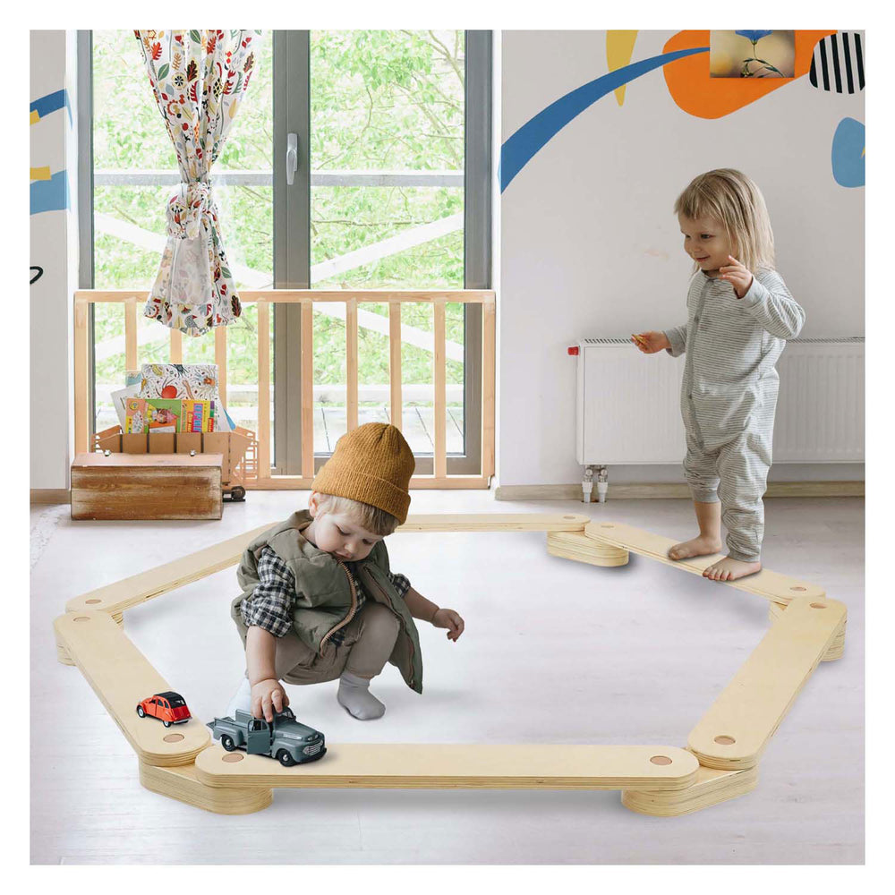 Rc wooden balance circuit set, 15 pcs.