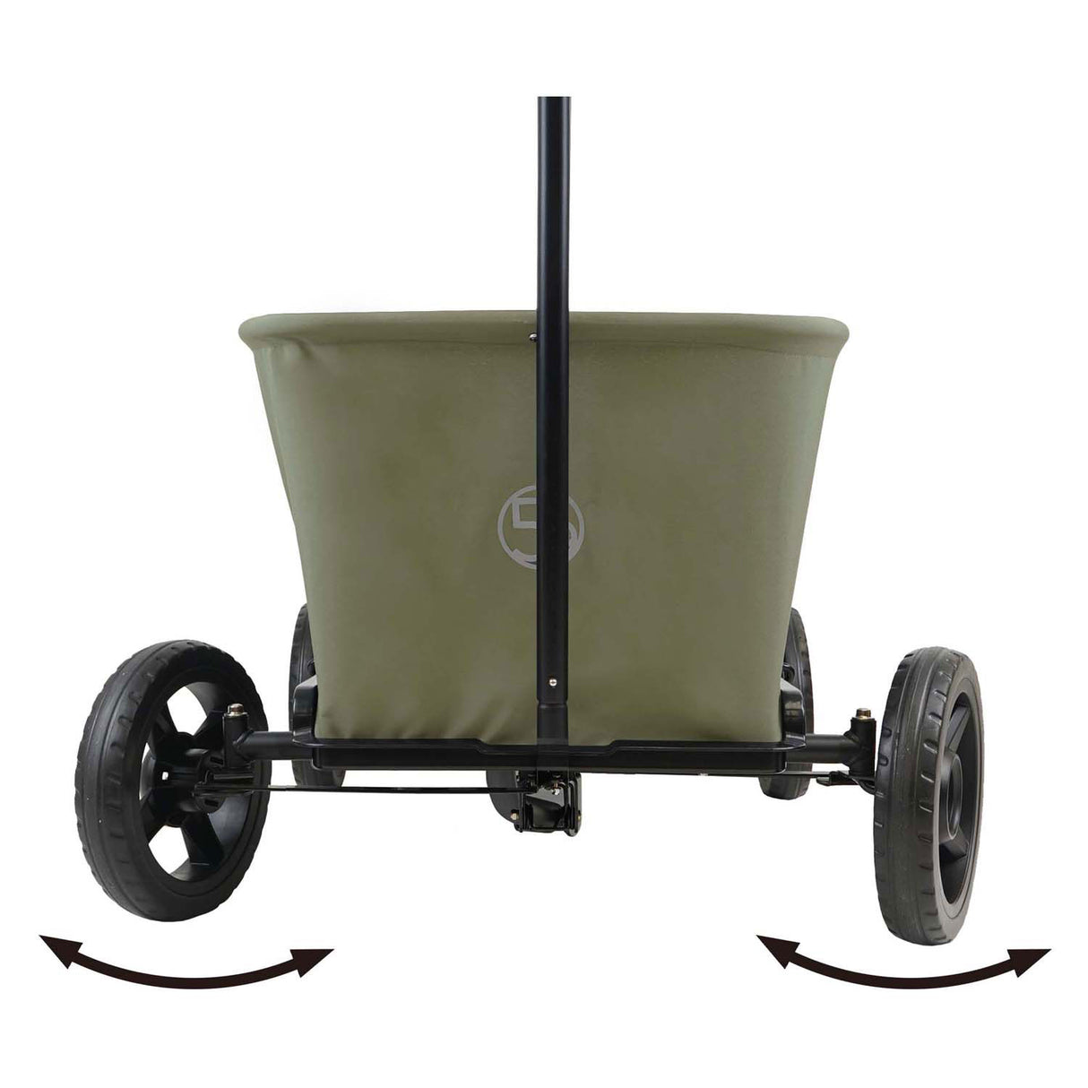 Wheelbarrow with swivel wheels