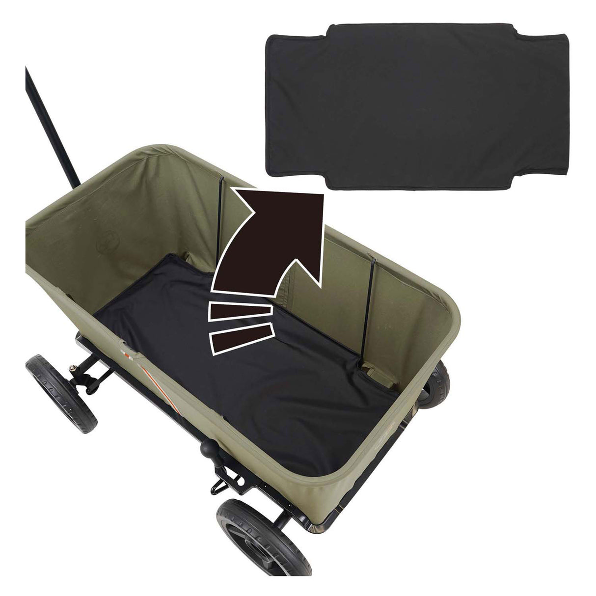 Wheelbarrow with swivel wheels