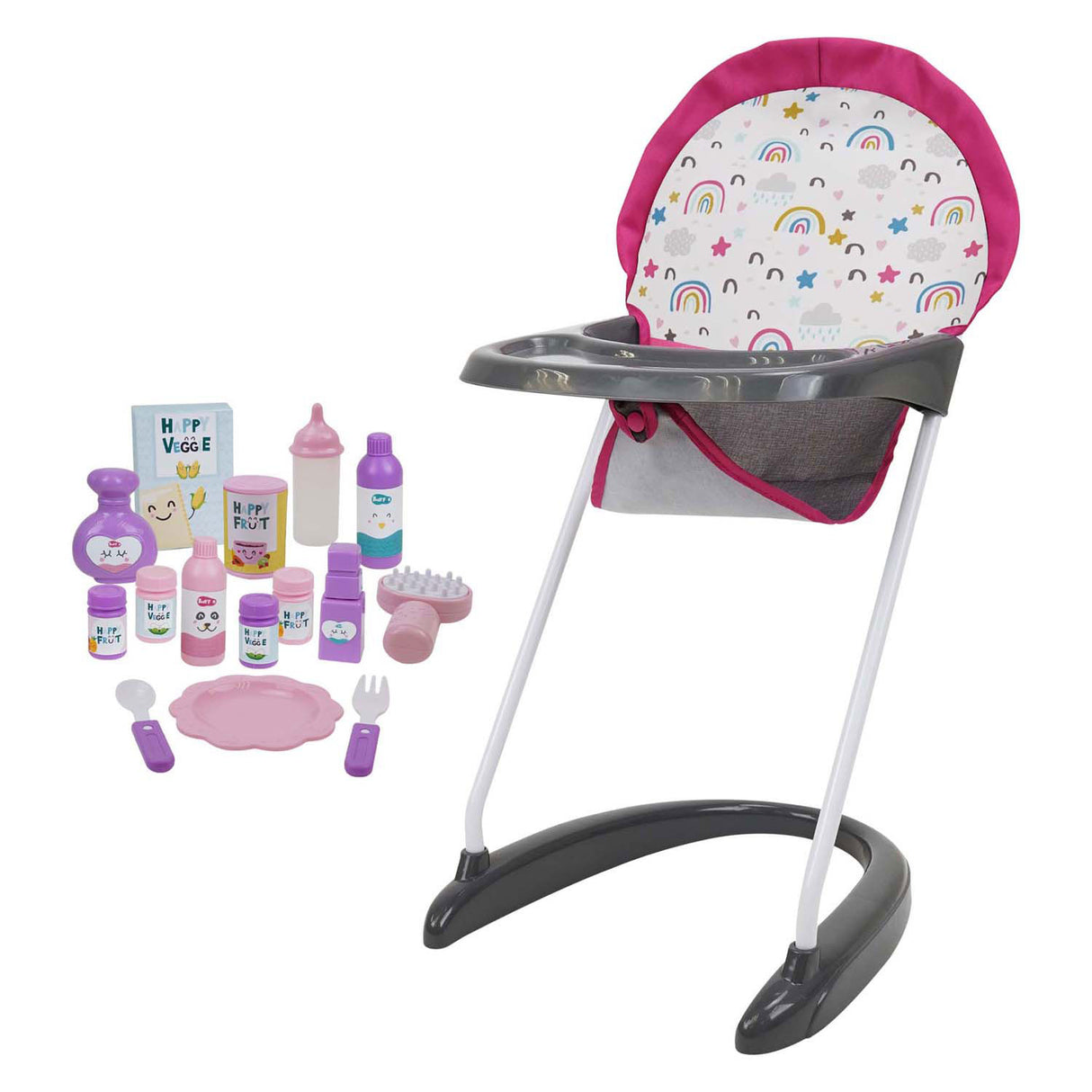 Doll playset rainbow, 21 pcs.