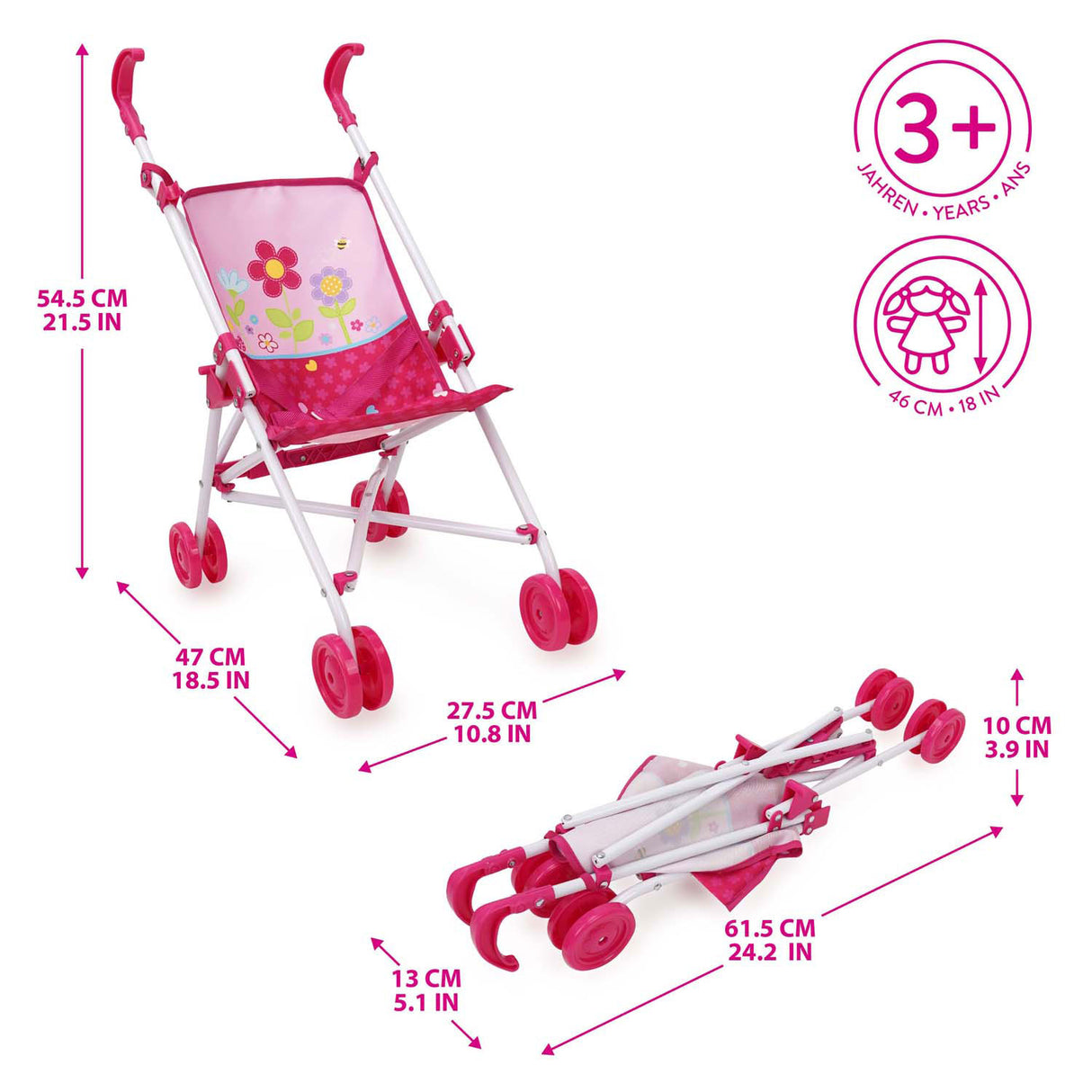 Buggy doll's pram