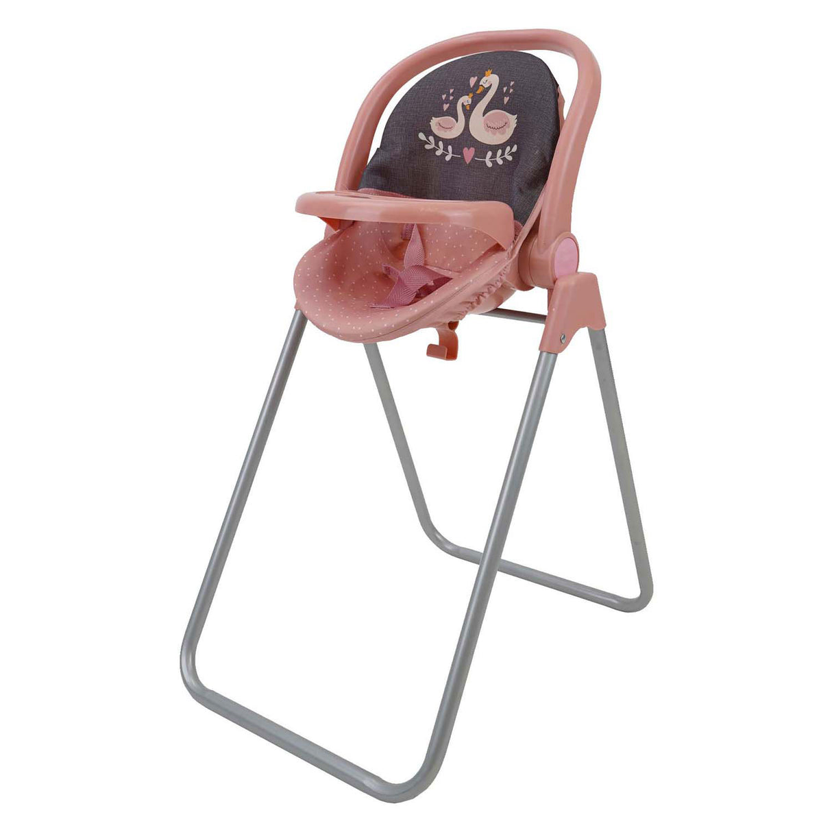 3-in-1 doll chair, swing, car seat - swan