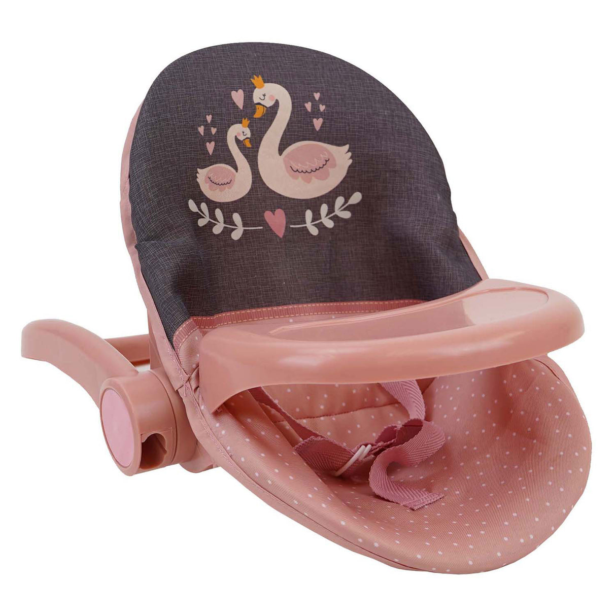 3-in-1 doll chair, swing, car seat - swan