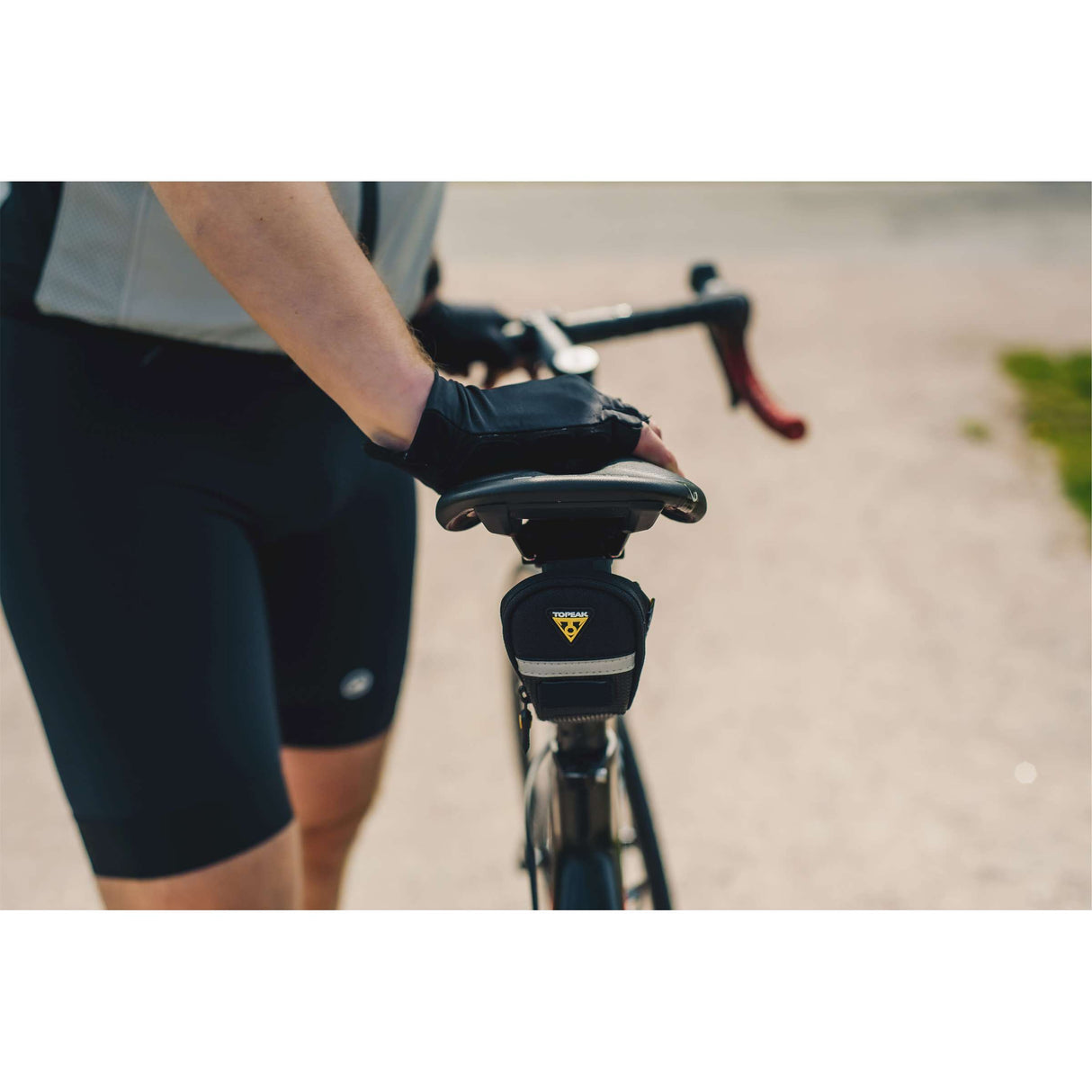 Topeak Aero WP M Bag - preto, poliéster, bicicleta de corrida, 0,98L