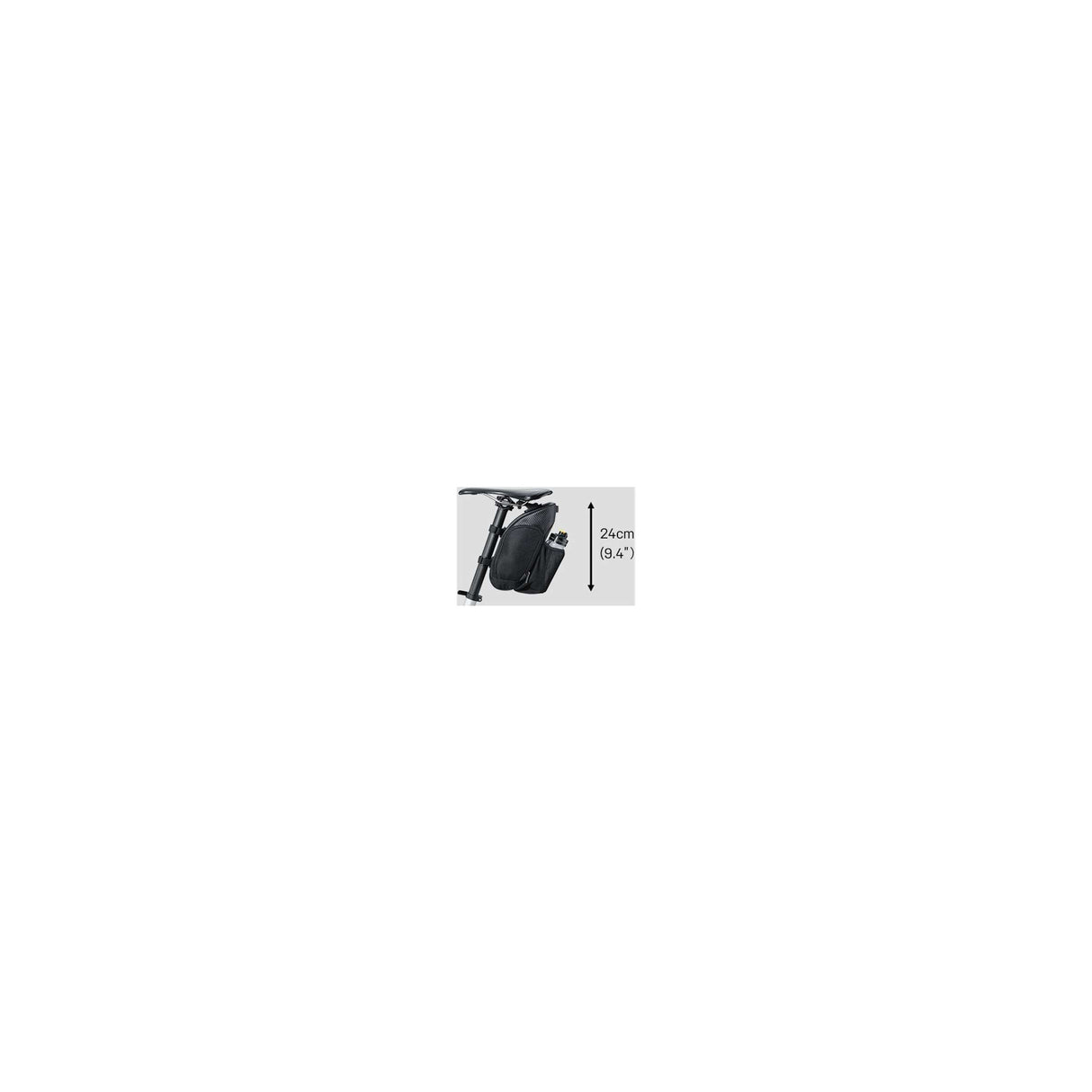 Topeak Mondacack Hydro Saddle Bag - Nylon, extraíble, negro, 1.7L