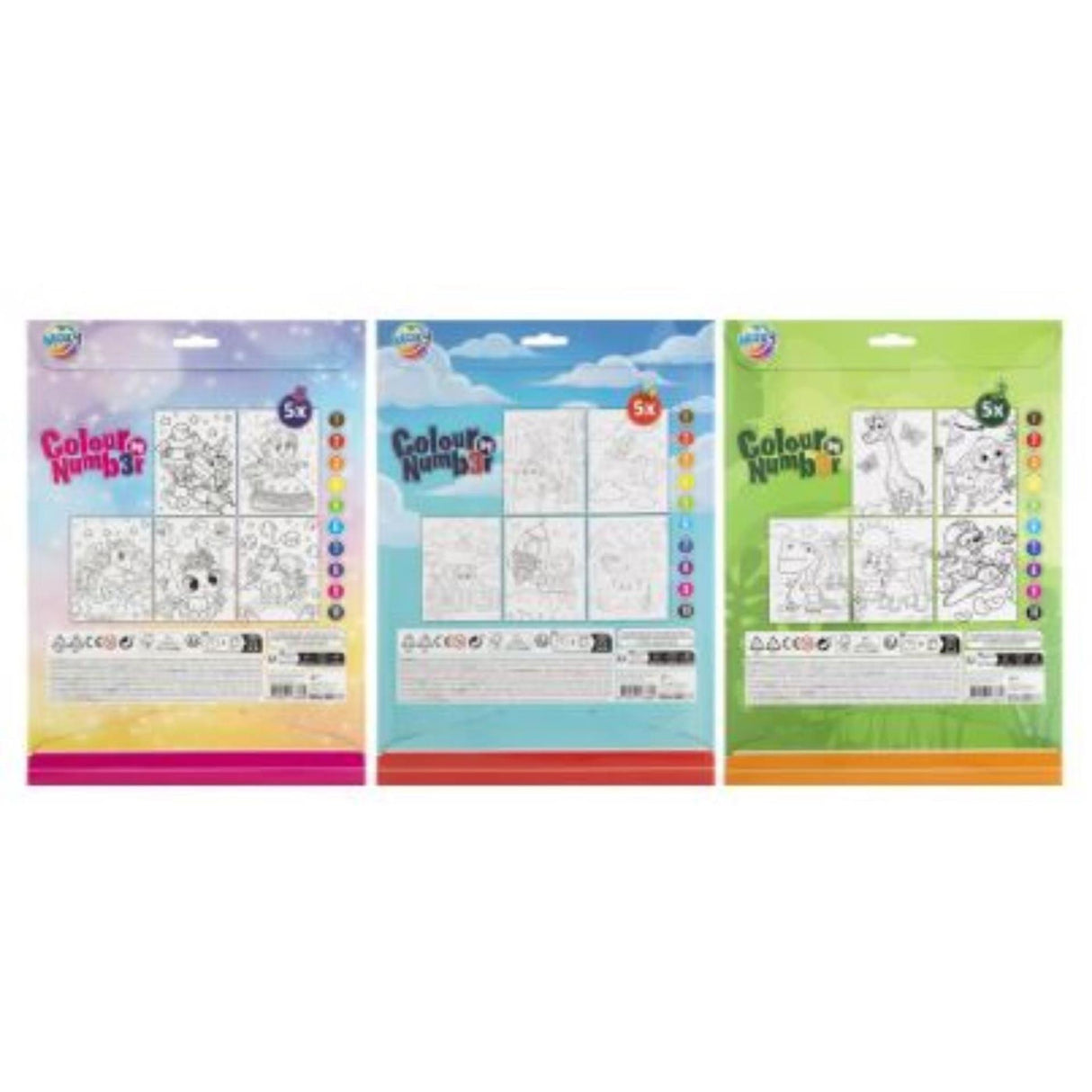 Moxy kleuren op nummer a4