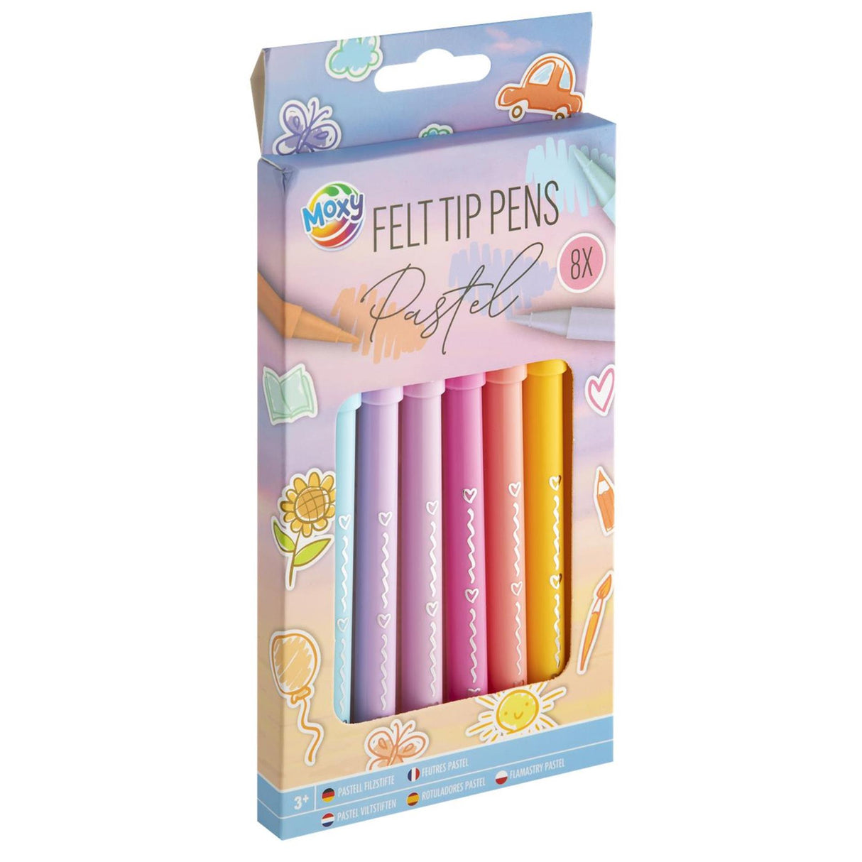 Pastel pinn tip feilte Moxy, 8 ríomhaire.