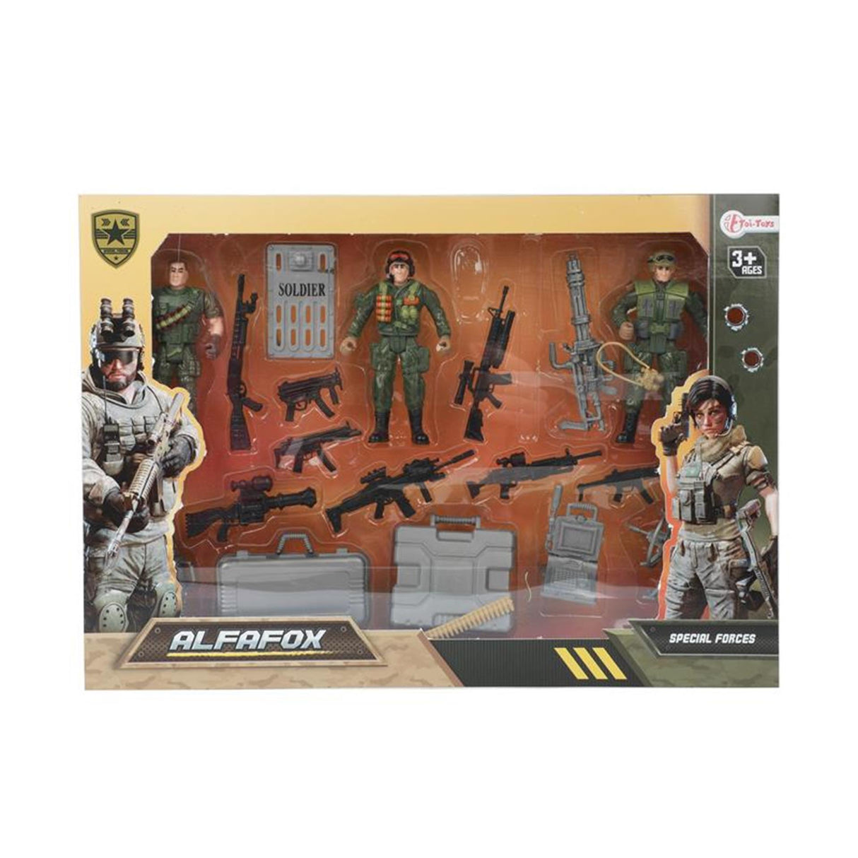 Toi-toys toi toys speelset militair + accessoires