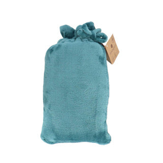 Plaid row 150x200cm petrol polyester 100% recycle