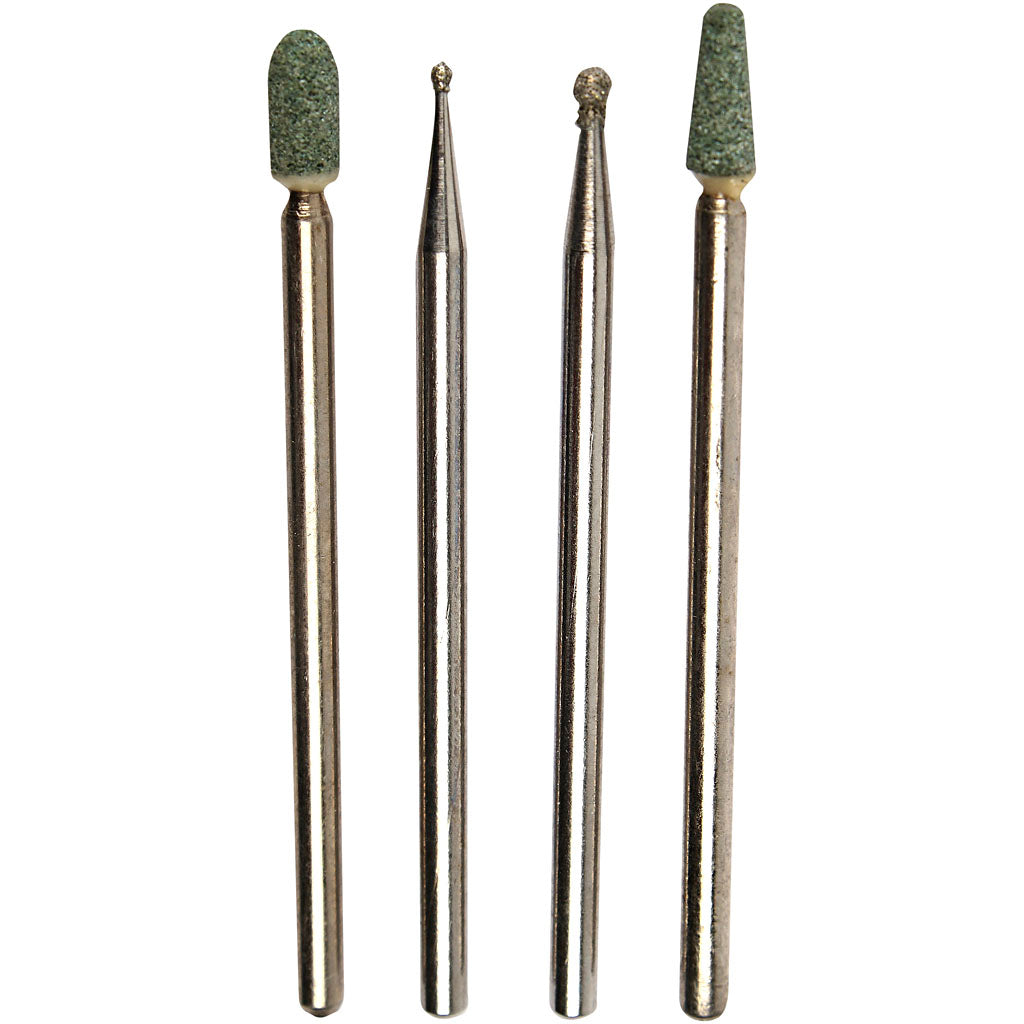 Proxxon diamond engraving pens set, size 1.0-5 mm, 4 pieces 1 set
