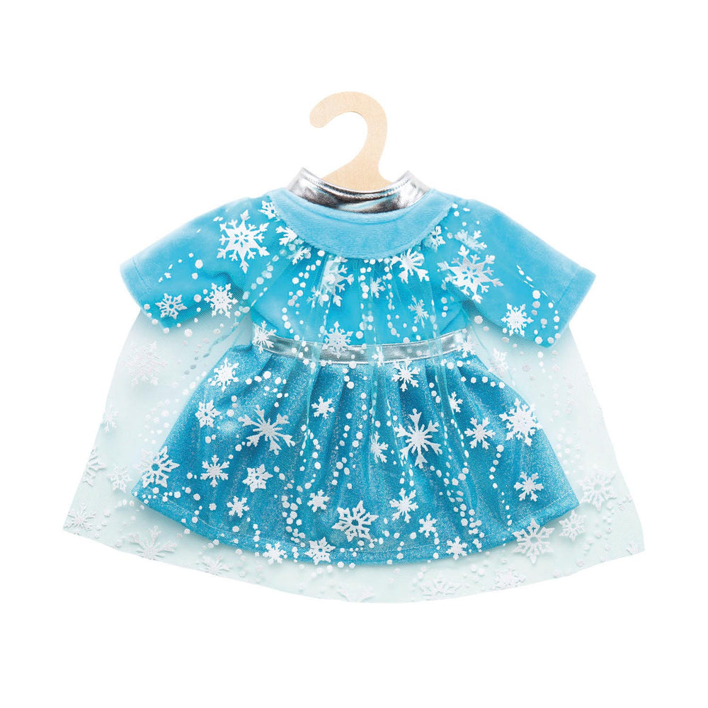 Puppenkleid-Eis-Prinzessin mit Cape, 35-45 cm