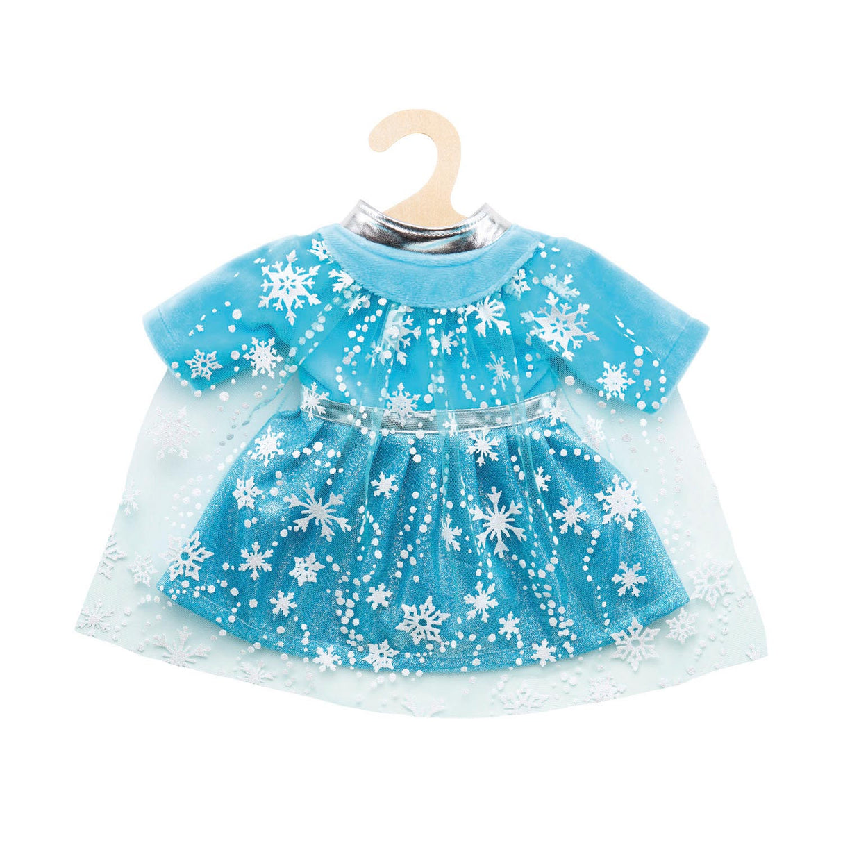 Puppenkleid-Eis-Prinzessin mit Cape, 35-45 cm