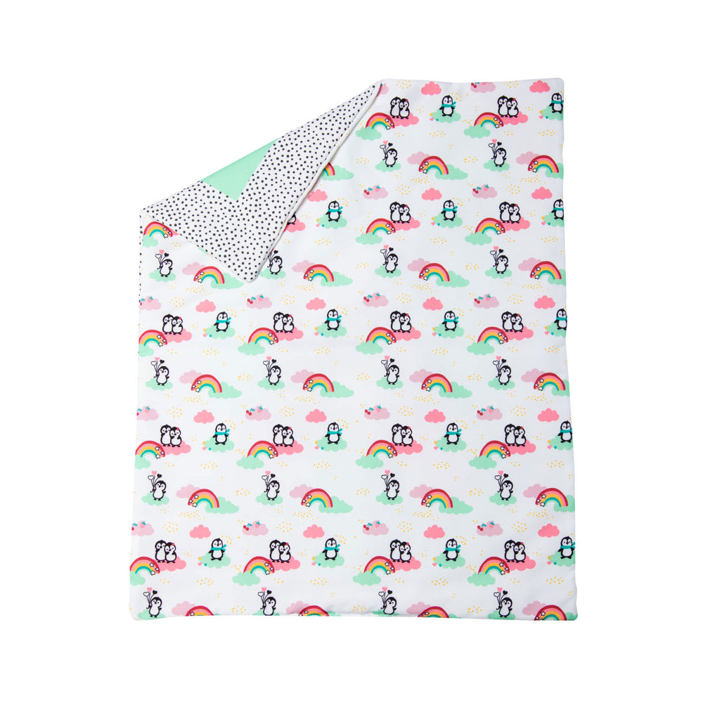 Penguin doll blanket with cushion