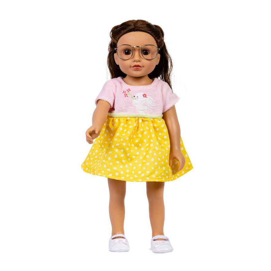 Heless doll reading glasses gold