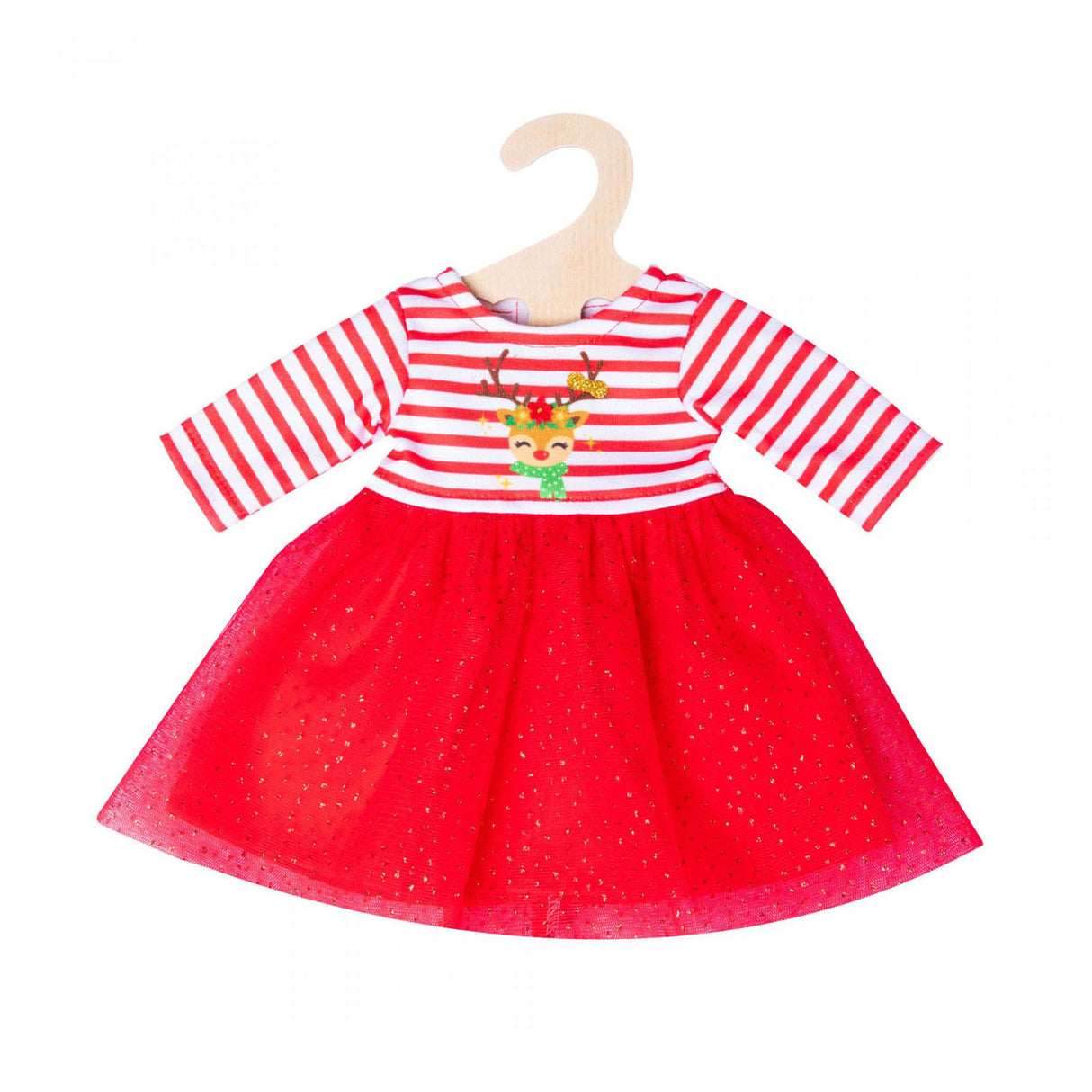 Hemlos Chrëschtlech Kleedung mat Hoan Band Rendier, Gréisst 28-35 cm