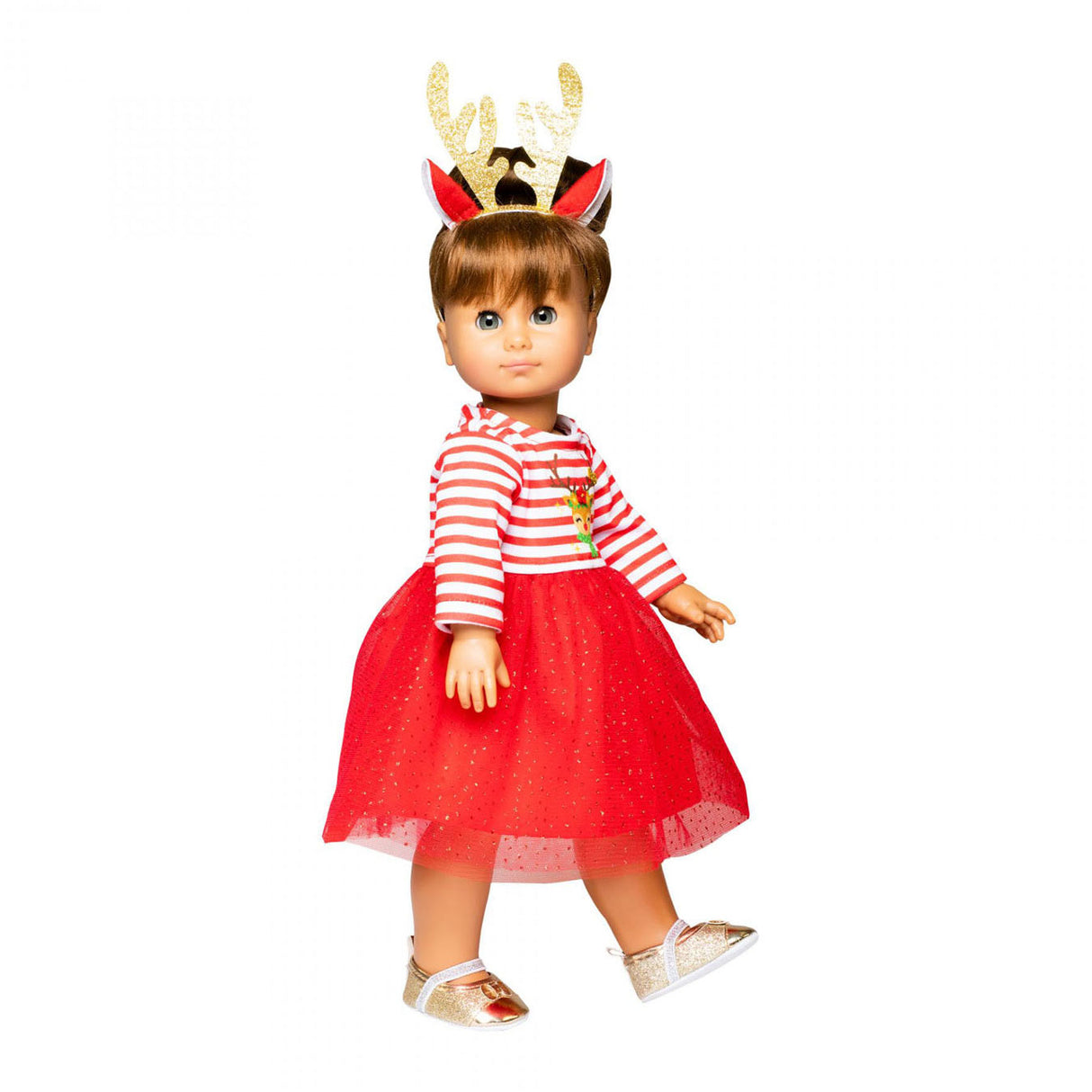 Hemlos Chrëschtlech Kleedung mat Hoan Band Rendier, Gréisst 28-35 cm