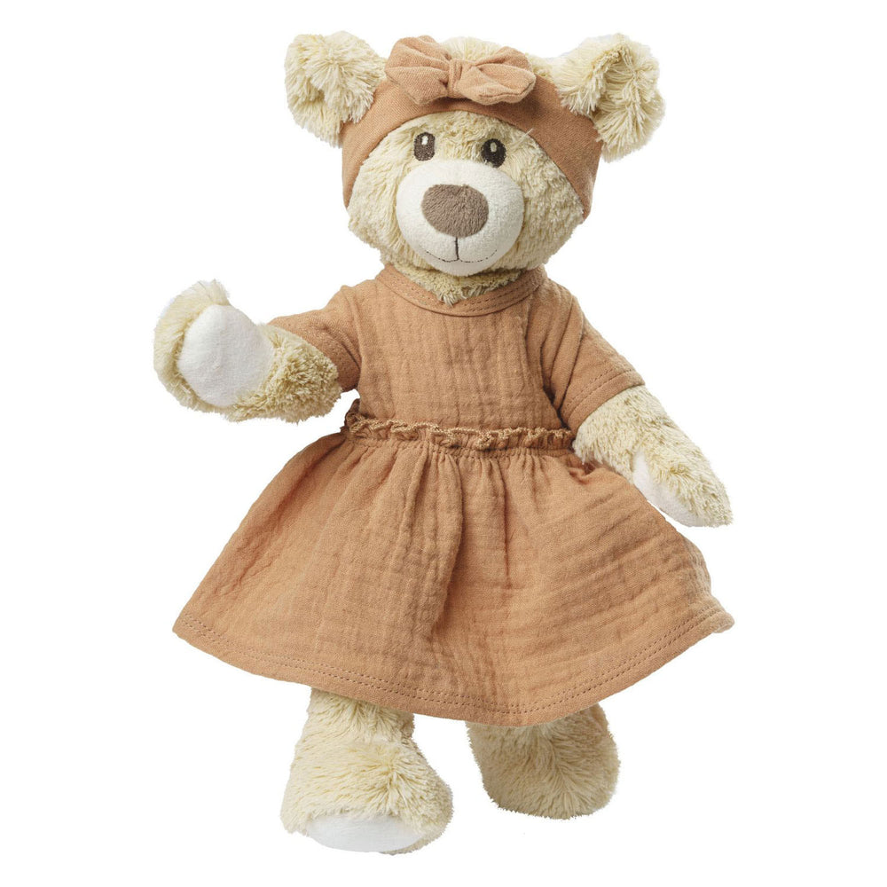 Vestido de muñecas Heless marrón con volantes, 28-35 cm