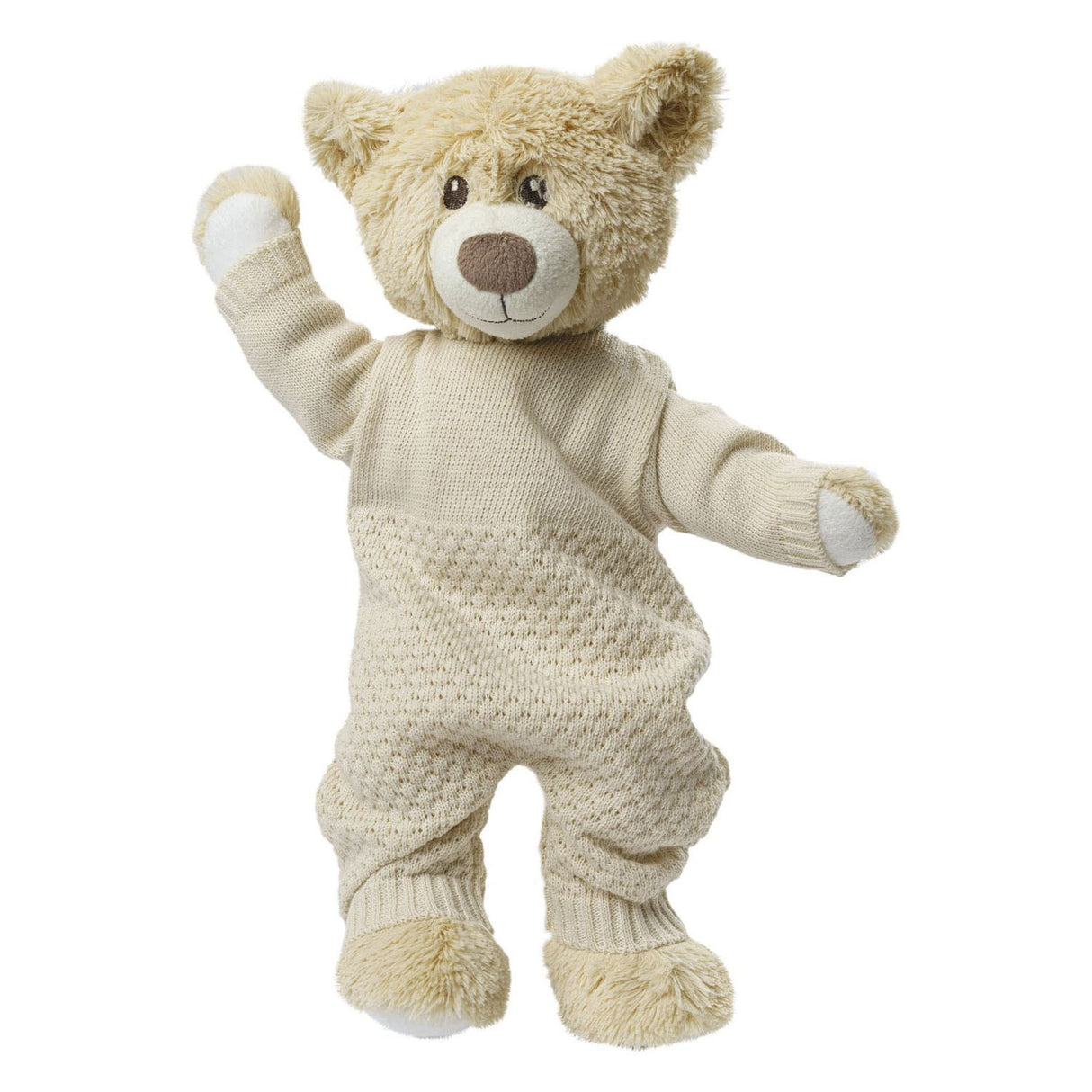 Heless dolls knit overalls ecru, 28-35cm