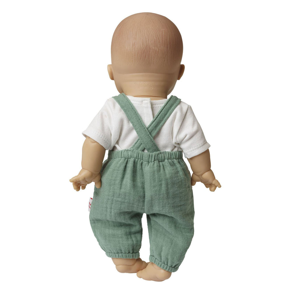 Heless doll dungarees green, 35-45 cm