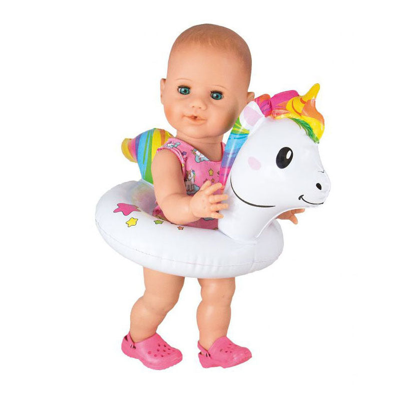 Plavecké prsten Heless Dolls Eenhoorn Henri, 28-35 cm