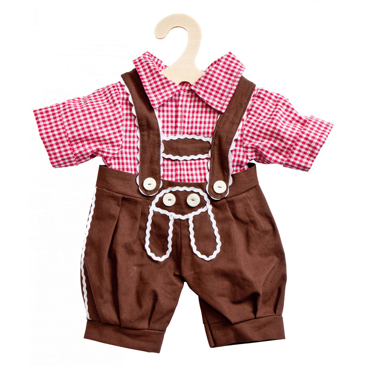 Heless doll traditional pants and shirt, size 28-35cm