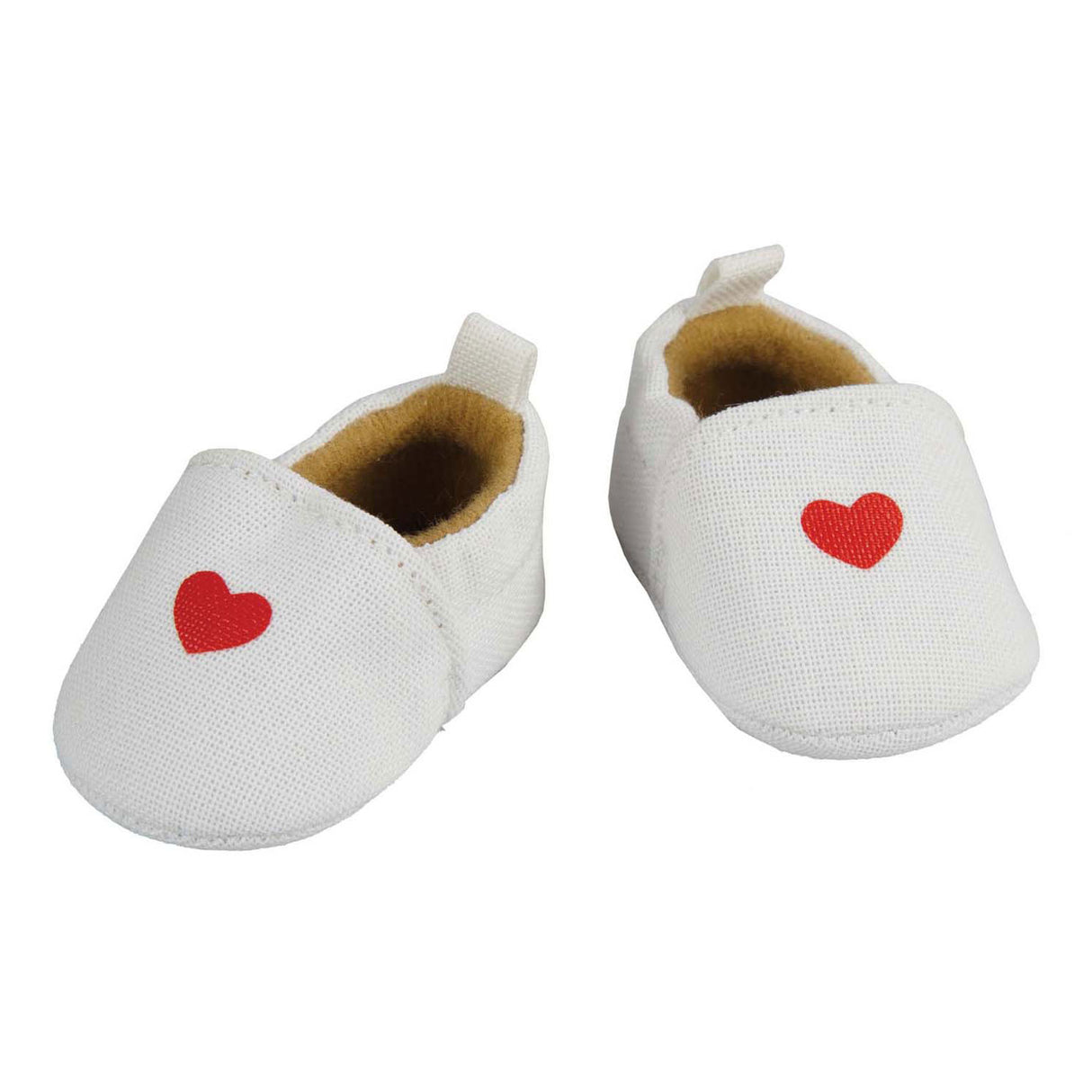 Heless dukketøffel med hjerte, 38-45 cm