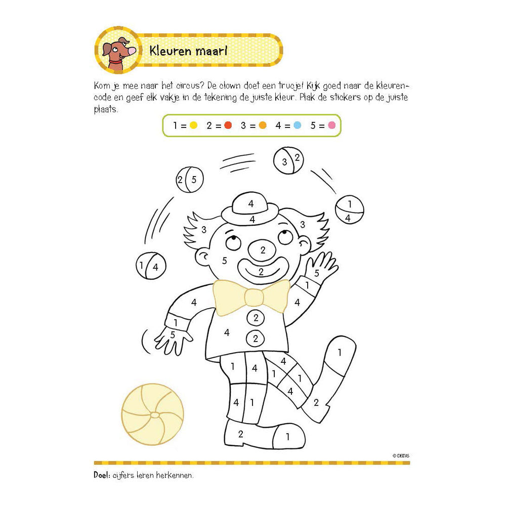 Deltas exercise book with stickers - first counting games (5-6 years)