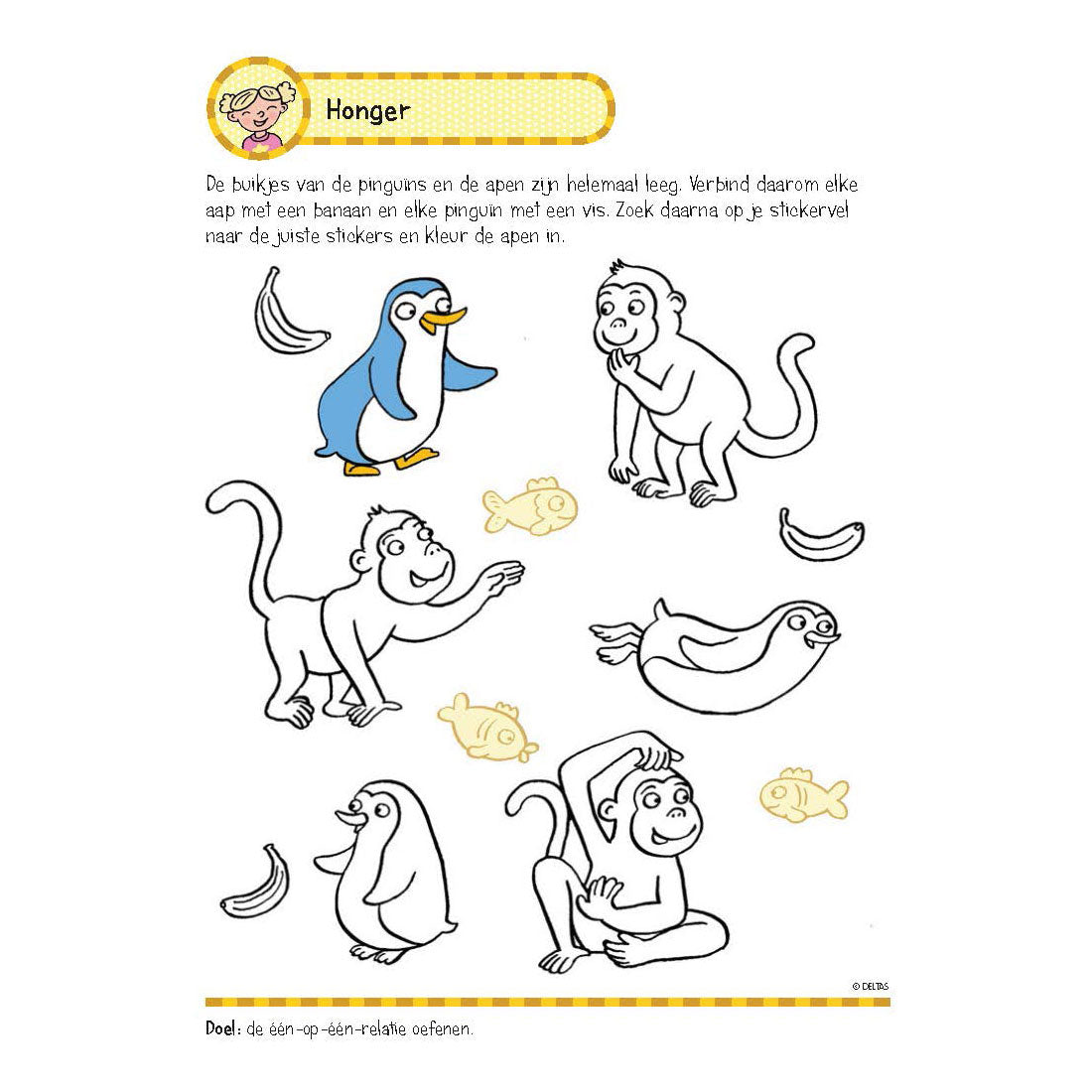 Deltas exercise book with stickers - first counting games (5-6 years)