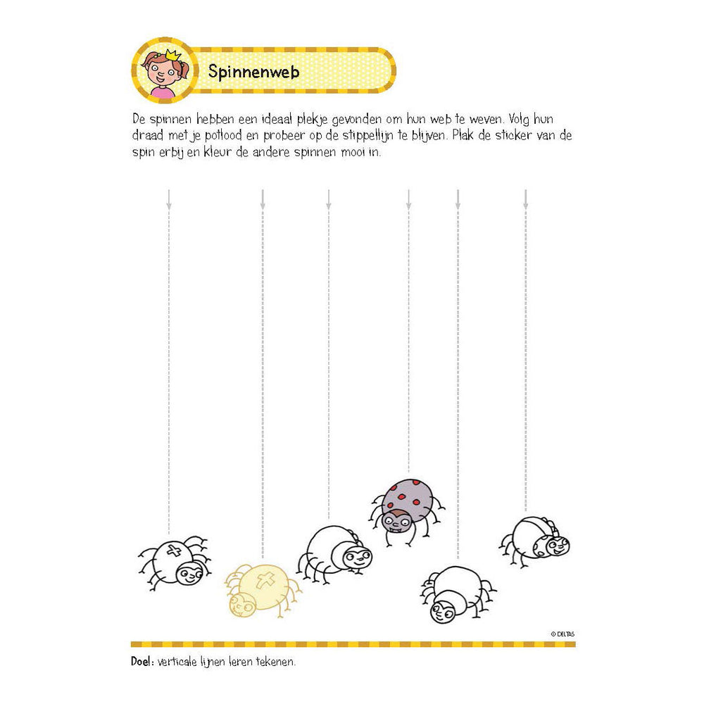 Deltas exercise book with stickers - first writing games (5-6 years)