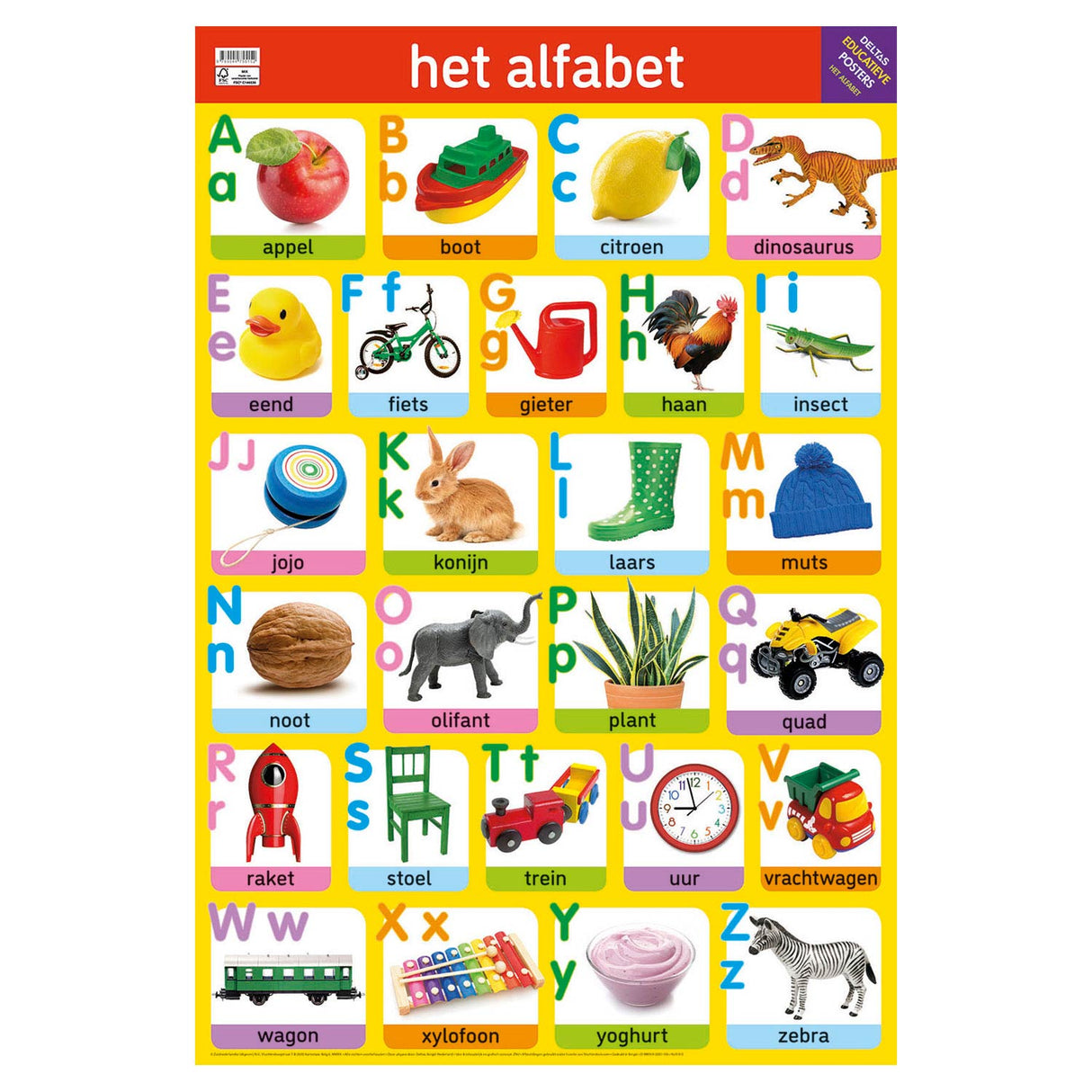 Deltas edukativen Affiche - den Alfabet