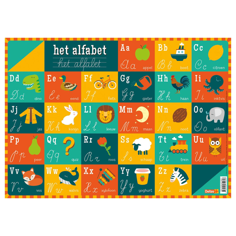 Deltas educational coaster - the alphabet