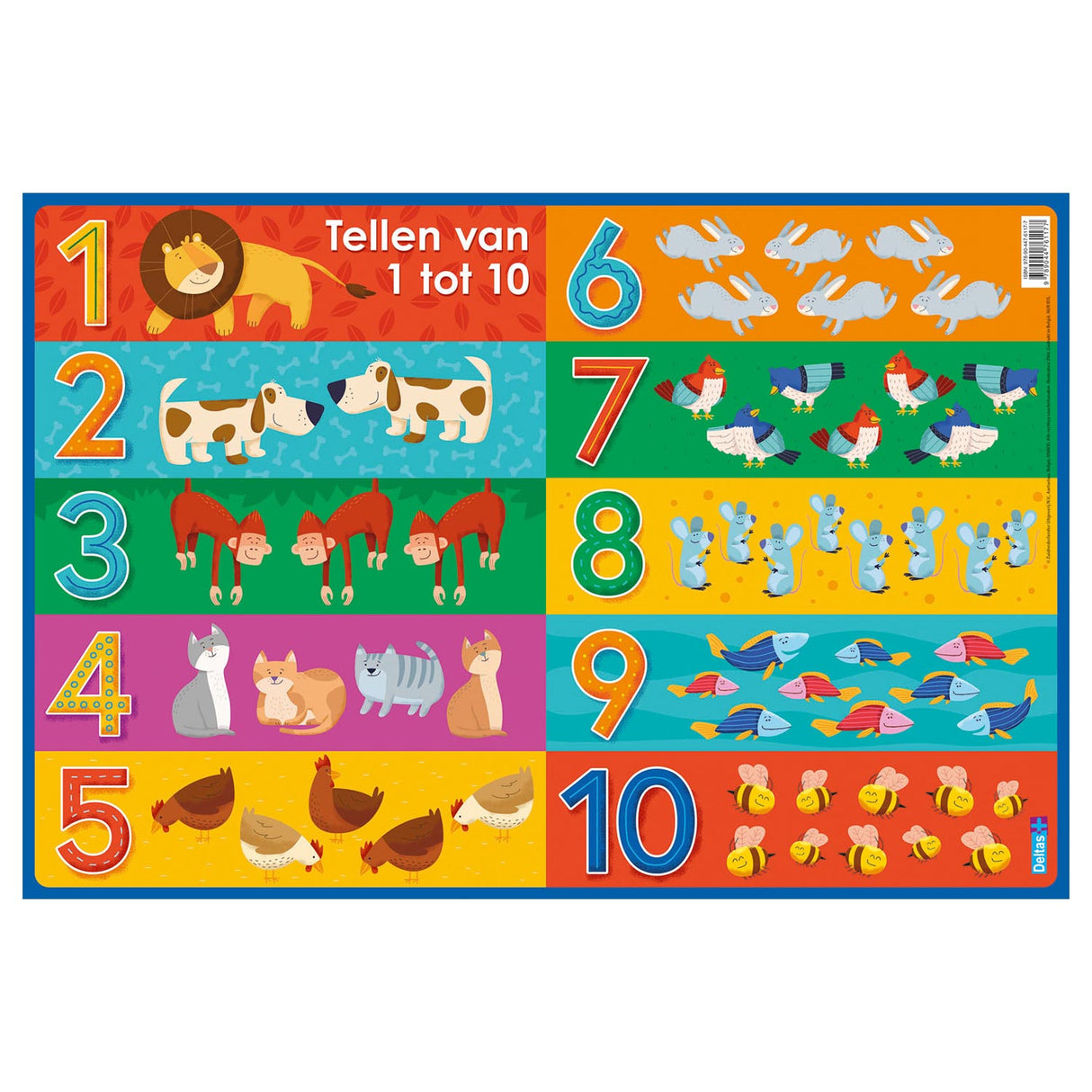 Deltas educational coasters preschool - counting from 1 to 10