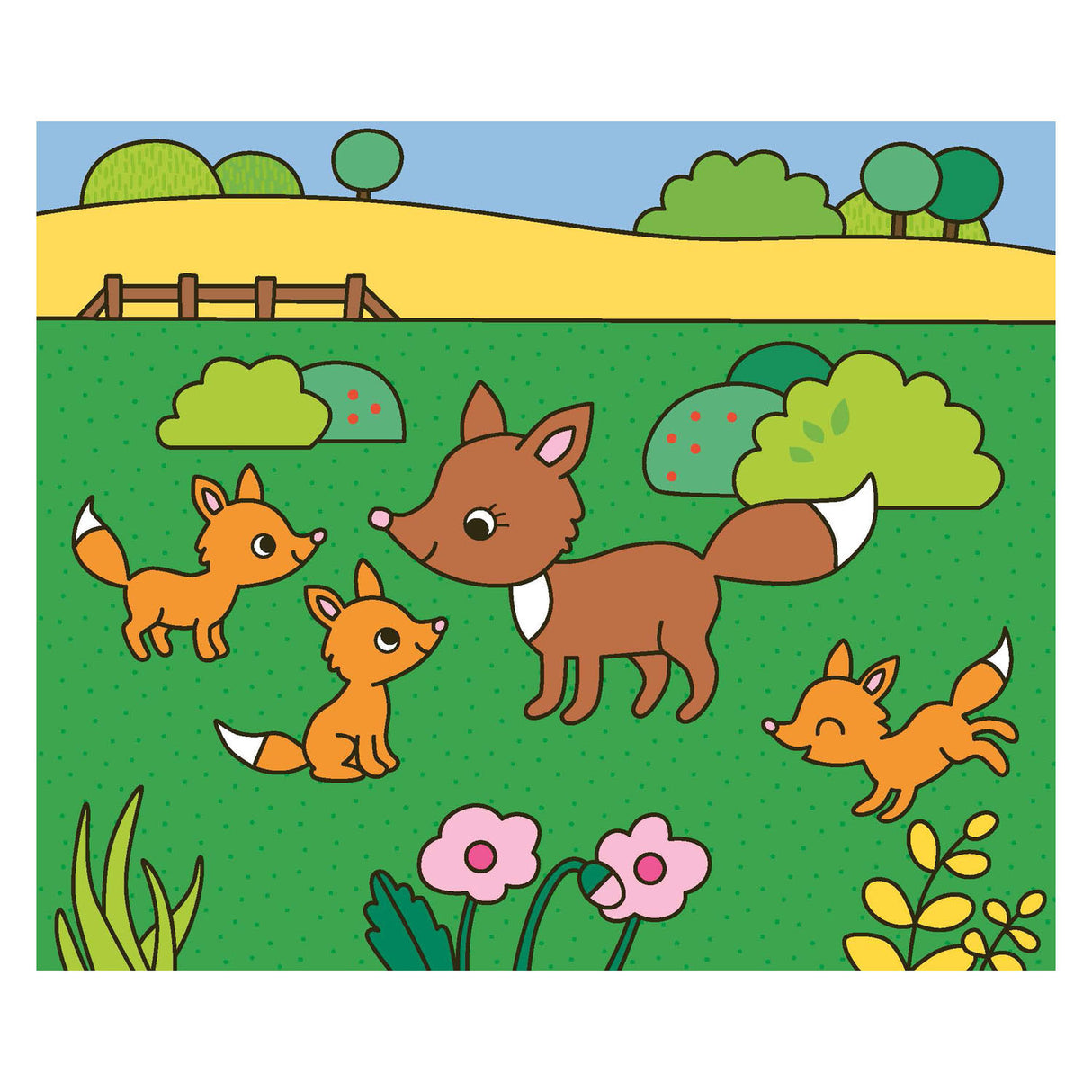 Deltas happy coloring - happy animals