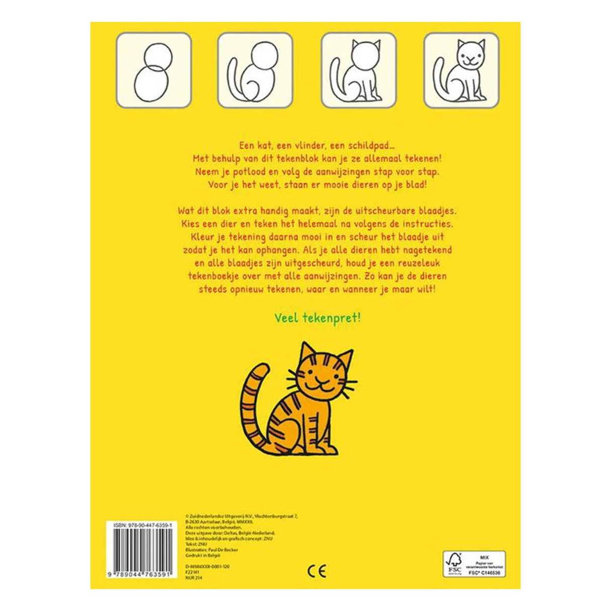 Deltas odličen risalni blok, naučite se risati živali korak za korakom