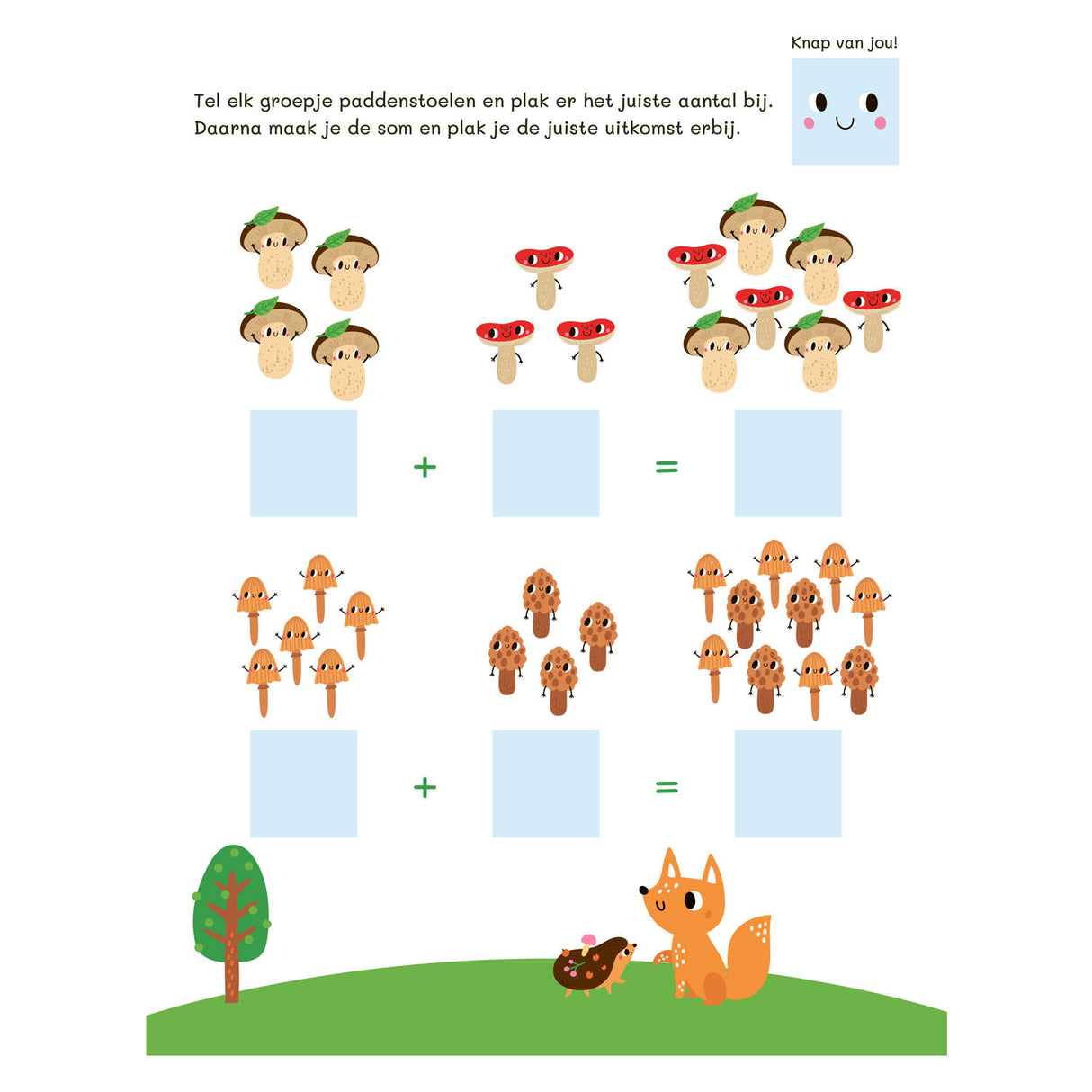 Deltas j'apprends à compter avec des autocollants (6-7 ans)