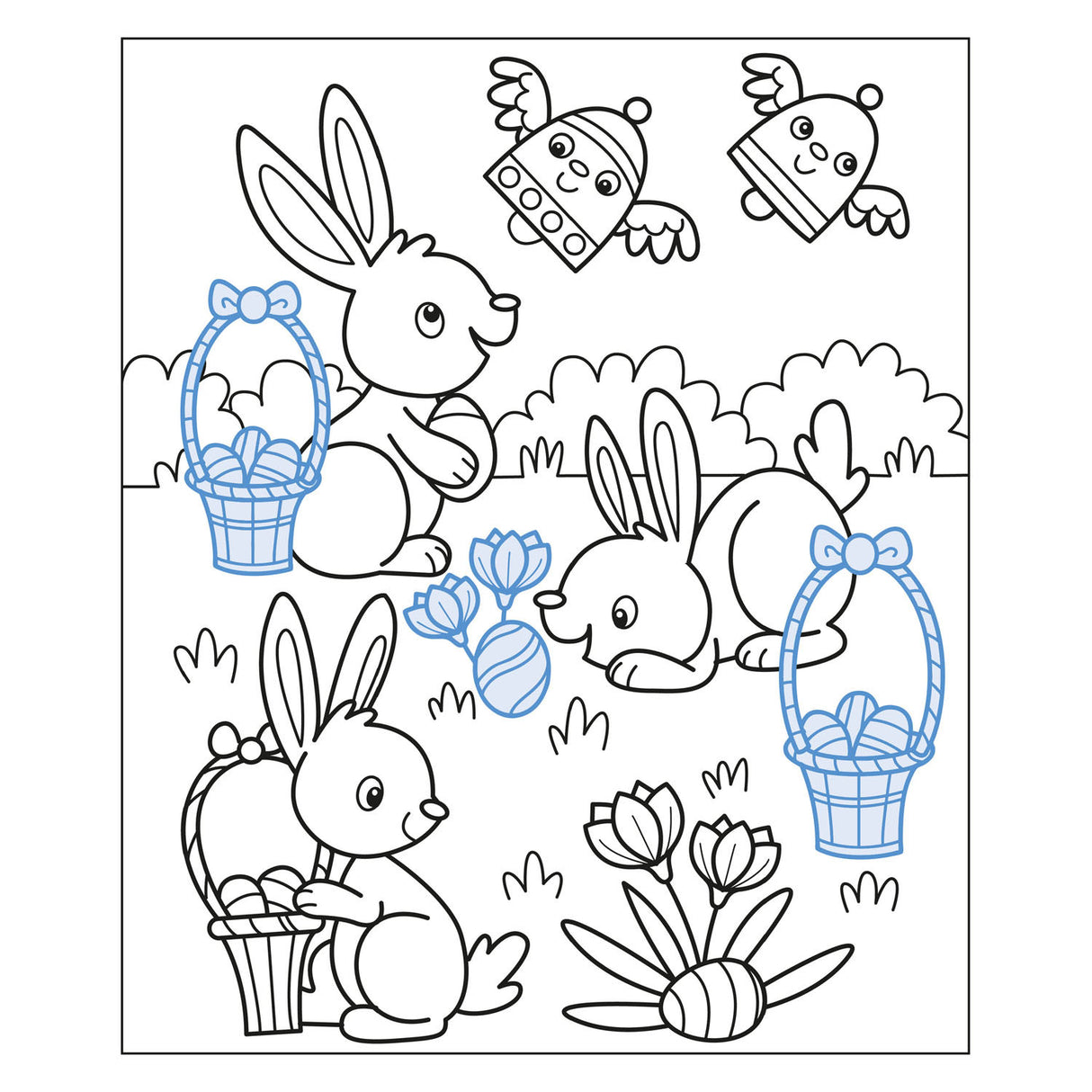 Desfile de pegatinas de Pascua de los deltas