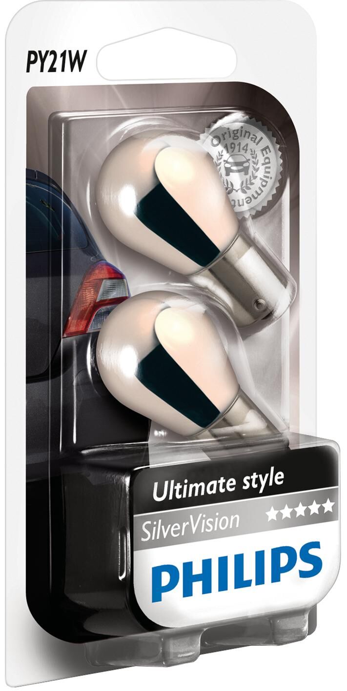 Philips ball lamp lamp 12 21 silver vision blister of 2