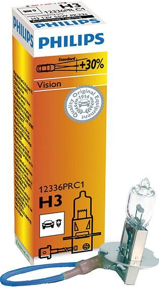 Philips headlight vision h3 lamps vision