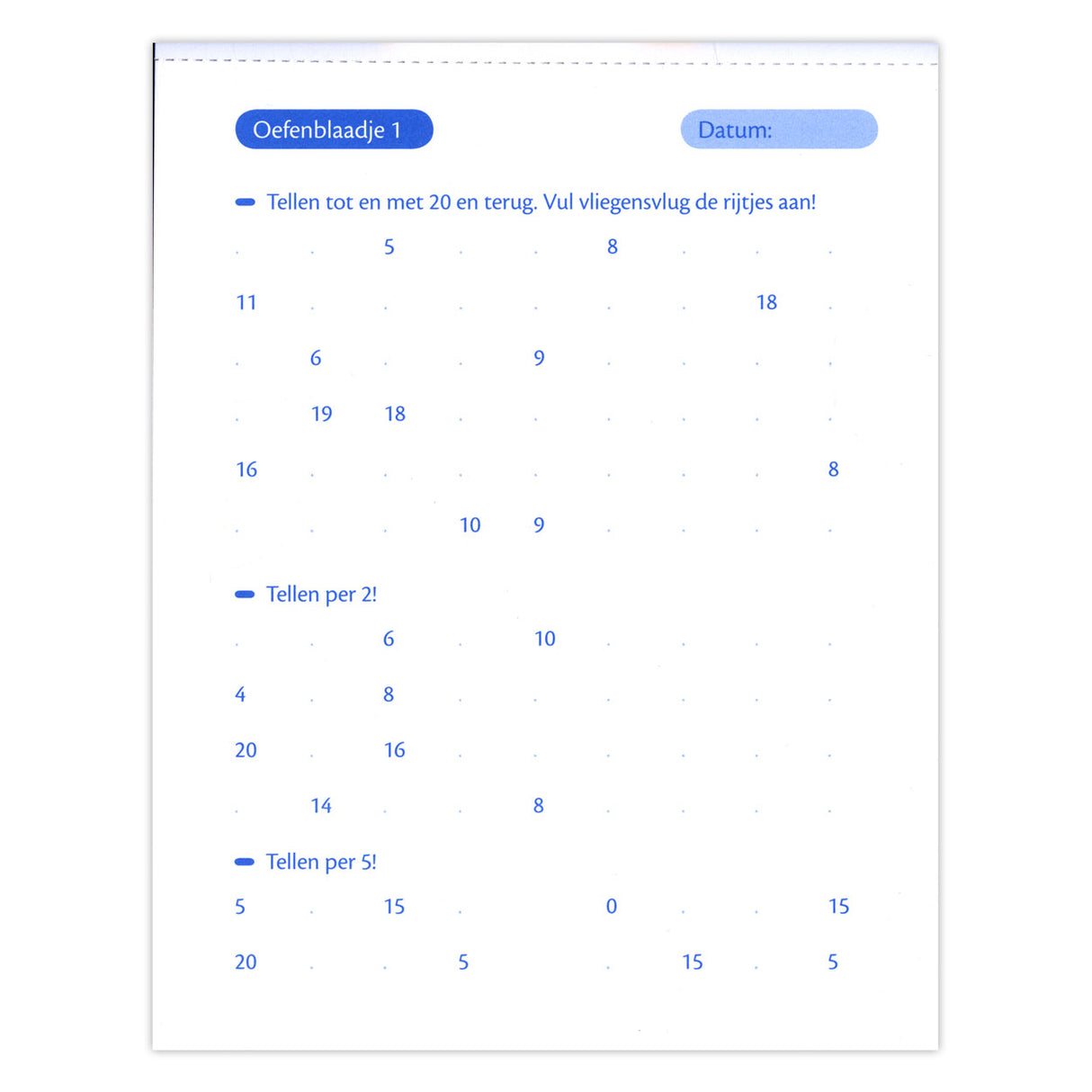 Deltas listi za vadbo aritmetike (6-7 let) tretje trimesečje