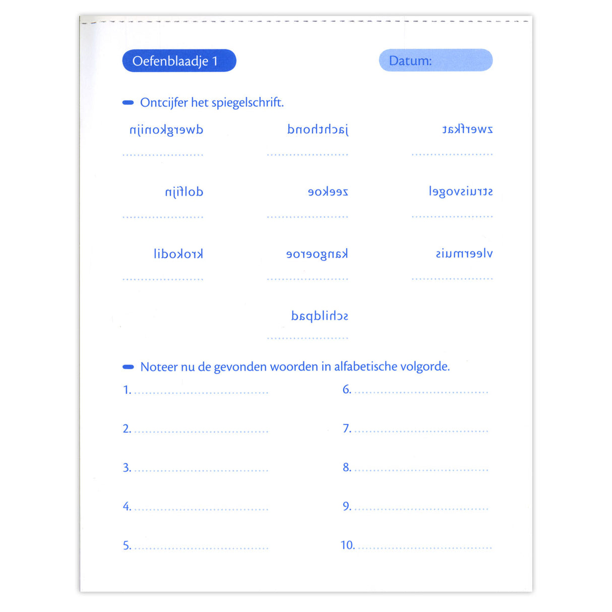 Deltas spelling and vocabulary practice sheets (9-10 years)