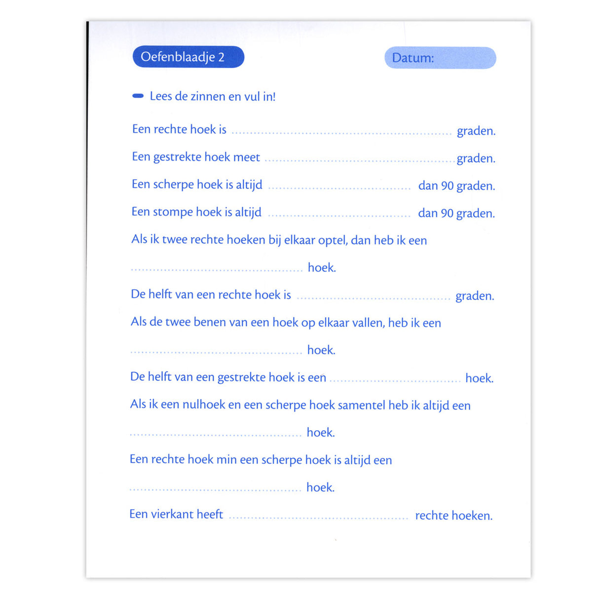 Deltas geometry practice sheets (10-11 years)