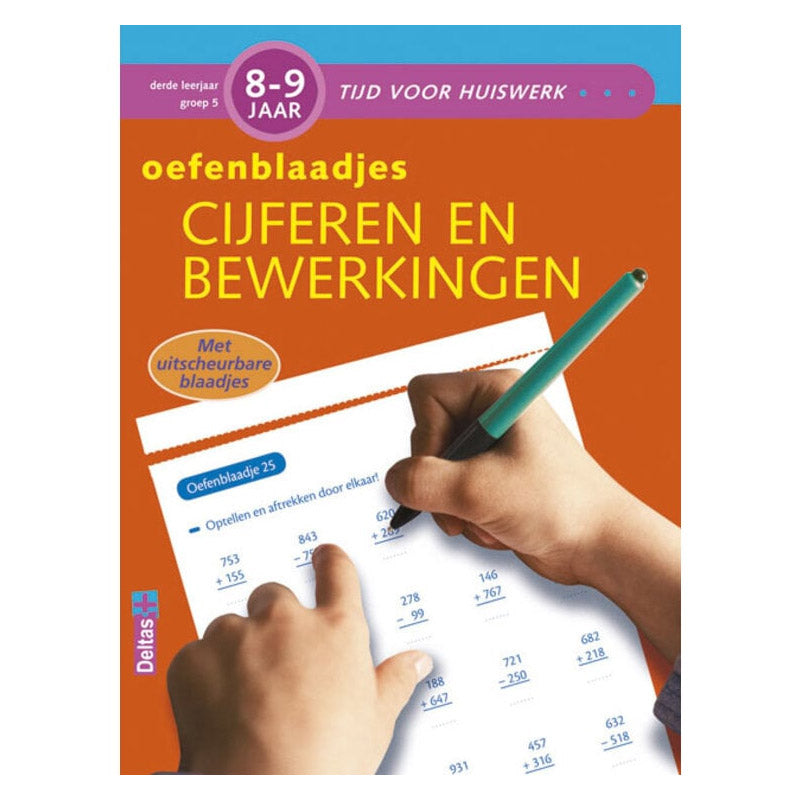 Deltas practice sheets for numbers and operations (8-9 y.)