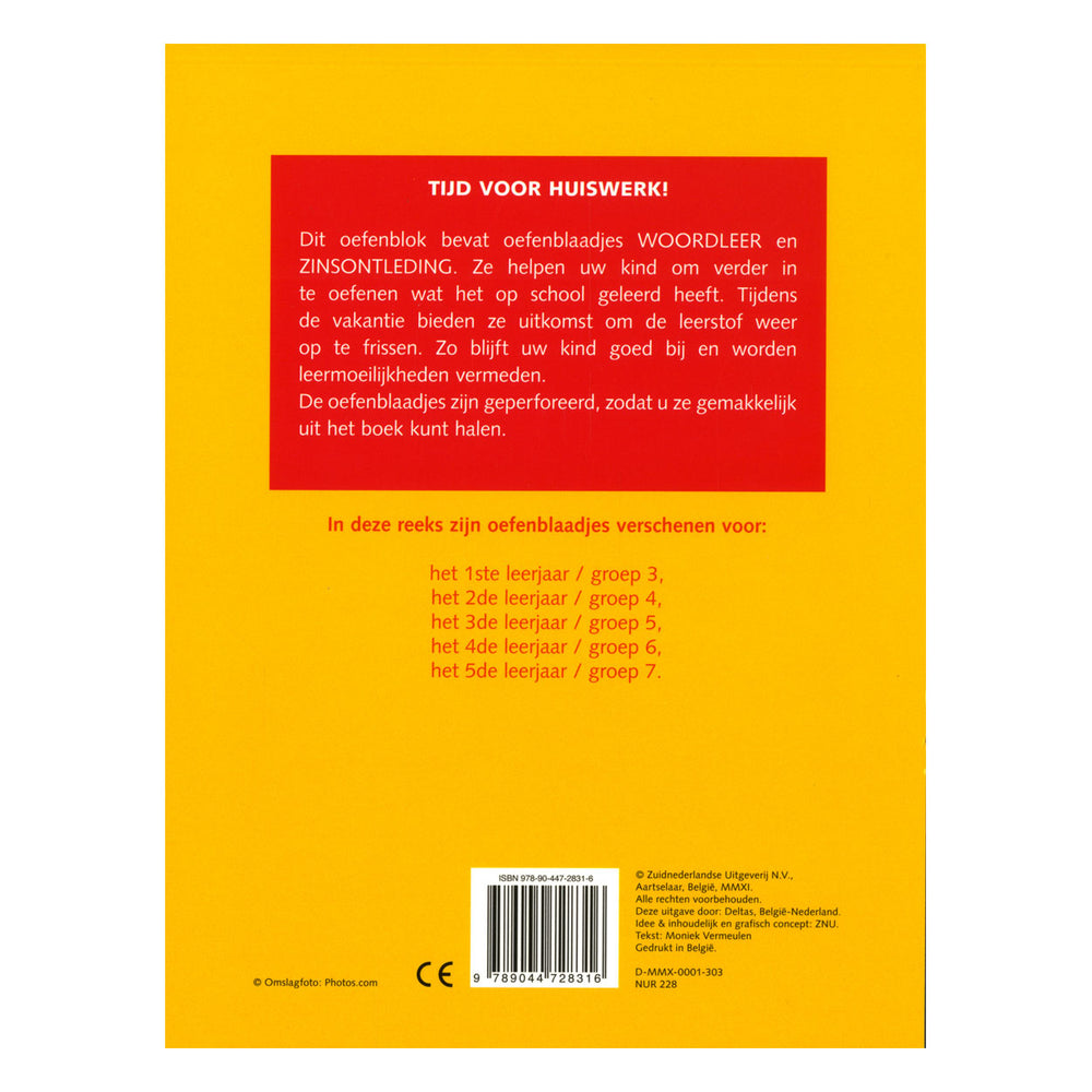 Deltas spelling practice sheets (9-10 years) word learning and sentence analysis