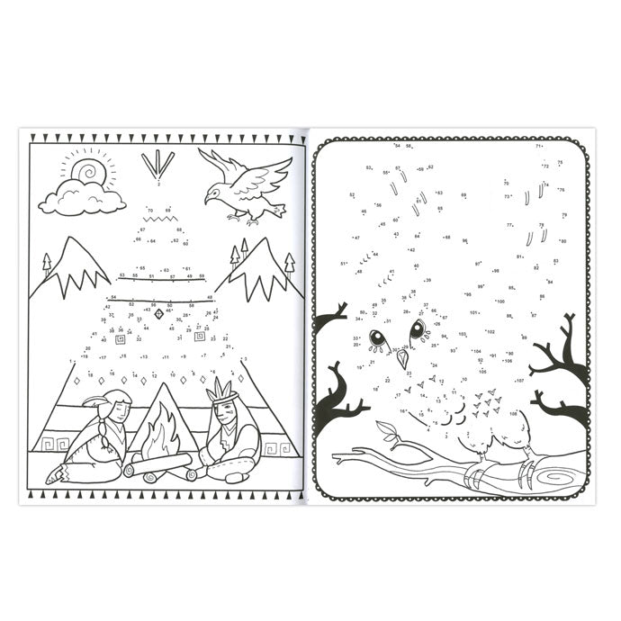 Von Punkt zu Punktfarbe und Spaß zeichnen